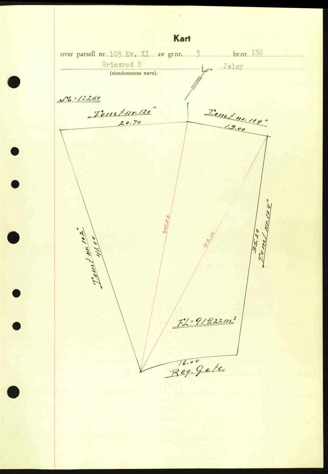 Moss sorenskriveri, SAO/A-10168: Mortgage book no. A9, 1941-1942, Diary no: : 3/1942