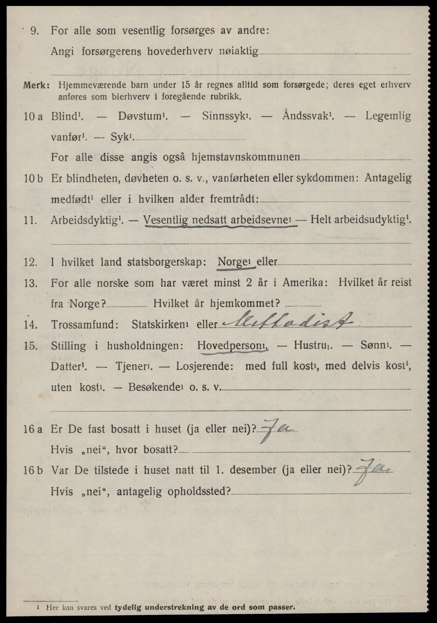 SAT, 1920 census for Edøy, 1920, p. 2205