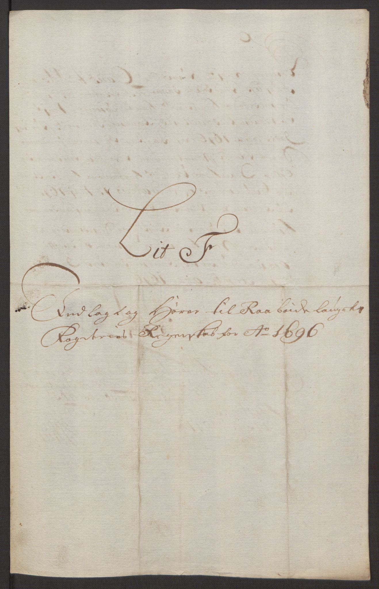 Rentekammeret inntil 1814, Reviderte regnskaper, Fogderegnskap, AV/RA-EA-4092/R40/L2444: Fogderegnskap Råbyggelag, 1693-1696, p. 333