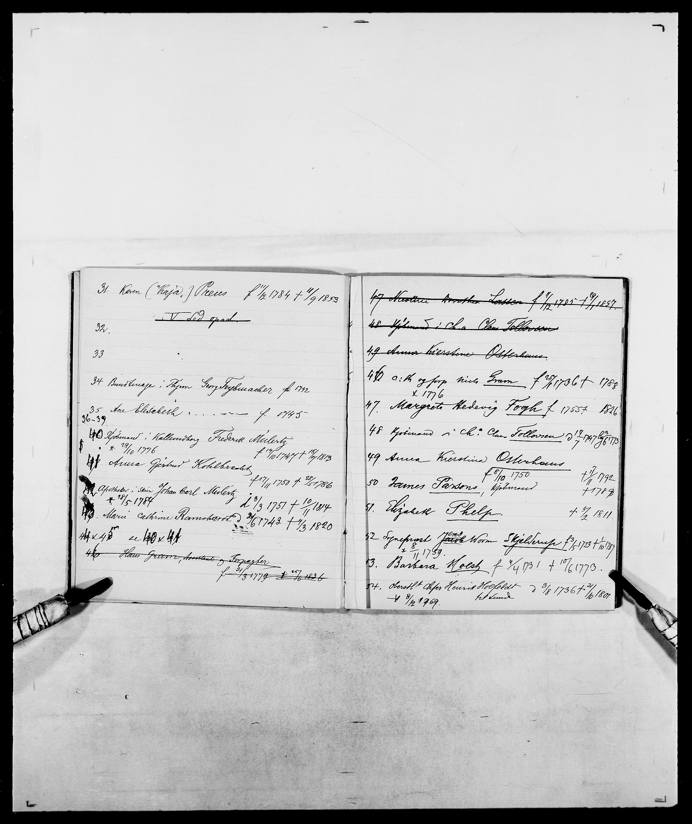 Delgobe, Charles Antoine - samling, AV/SAO-PAO-0038/D/Da/L0037: Steen, Sthen, Stein - Svare, Svanige, Svanne, se også Svanning og Schwane, p. 852