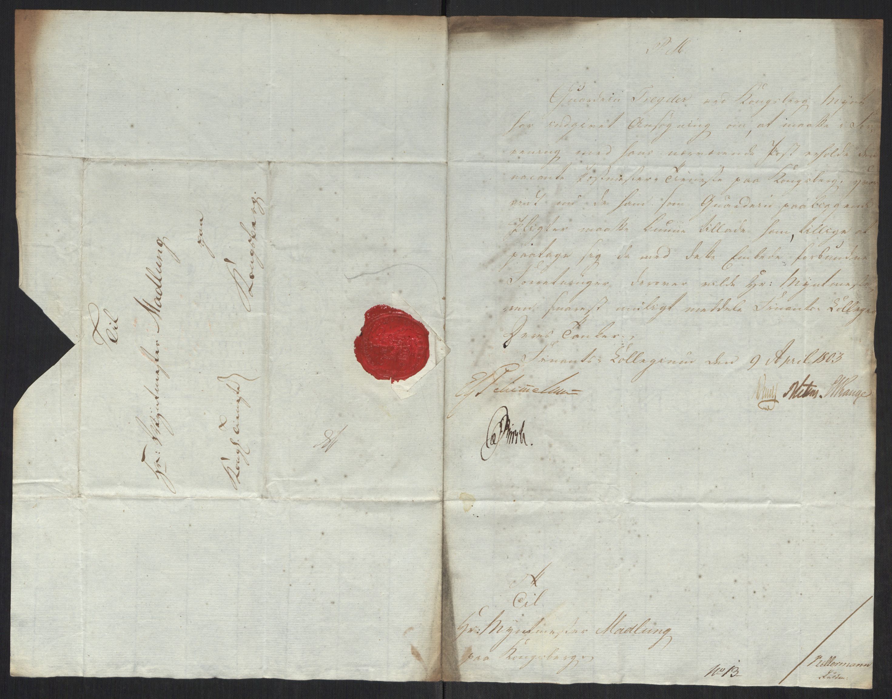 Rentekammeret inntil 1814, Realistisk ordnet avdeling, RA/EA-4070/Oa/L0008: [Y6]: Embetsbrev til myntmesteren på Kongsberg (1797-1806 og 1808-1813), 1797-1813, p. 150