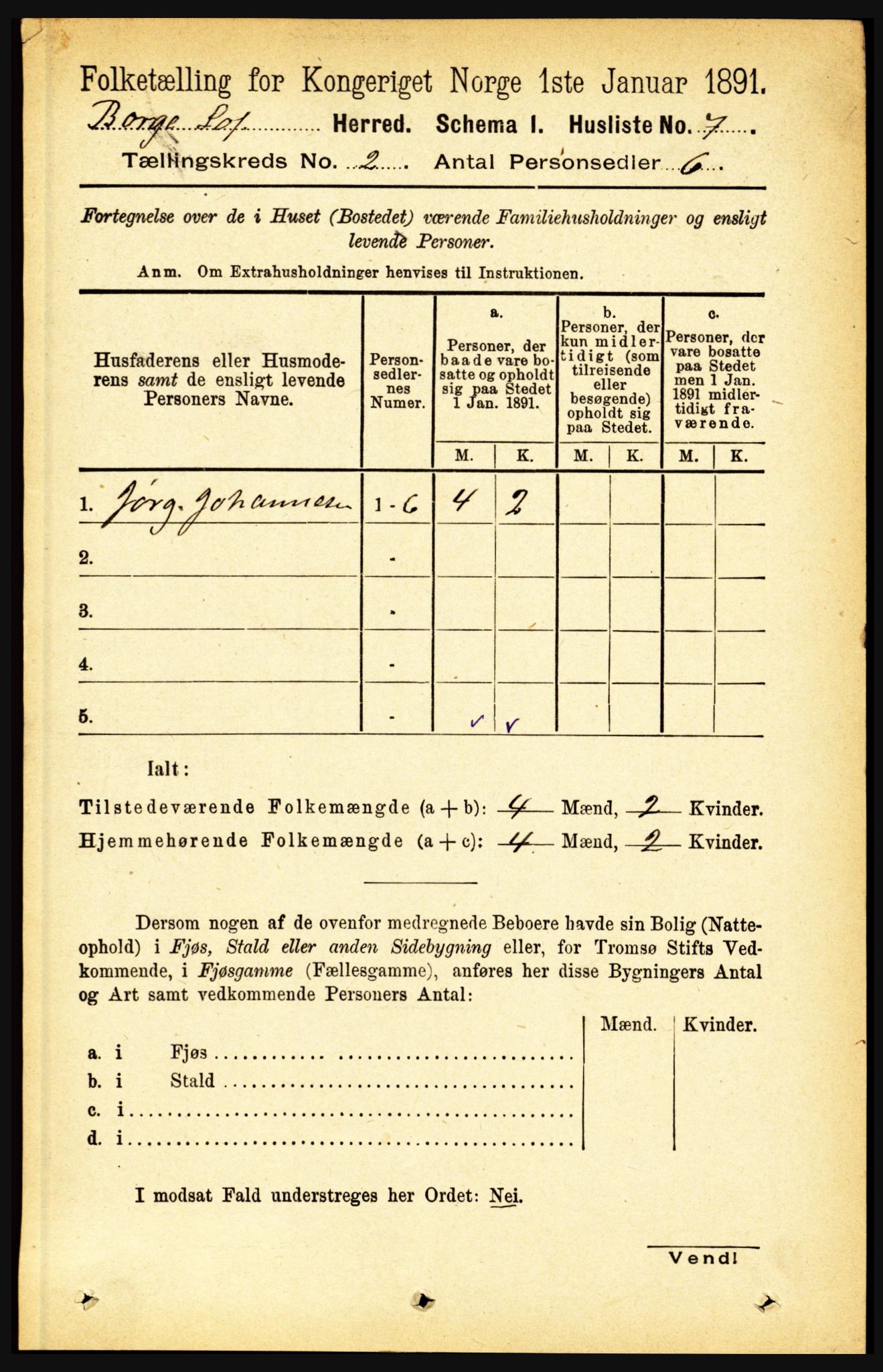 RA, 1891 census for 1862 Borge, 1891, p. 851