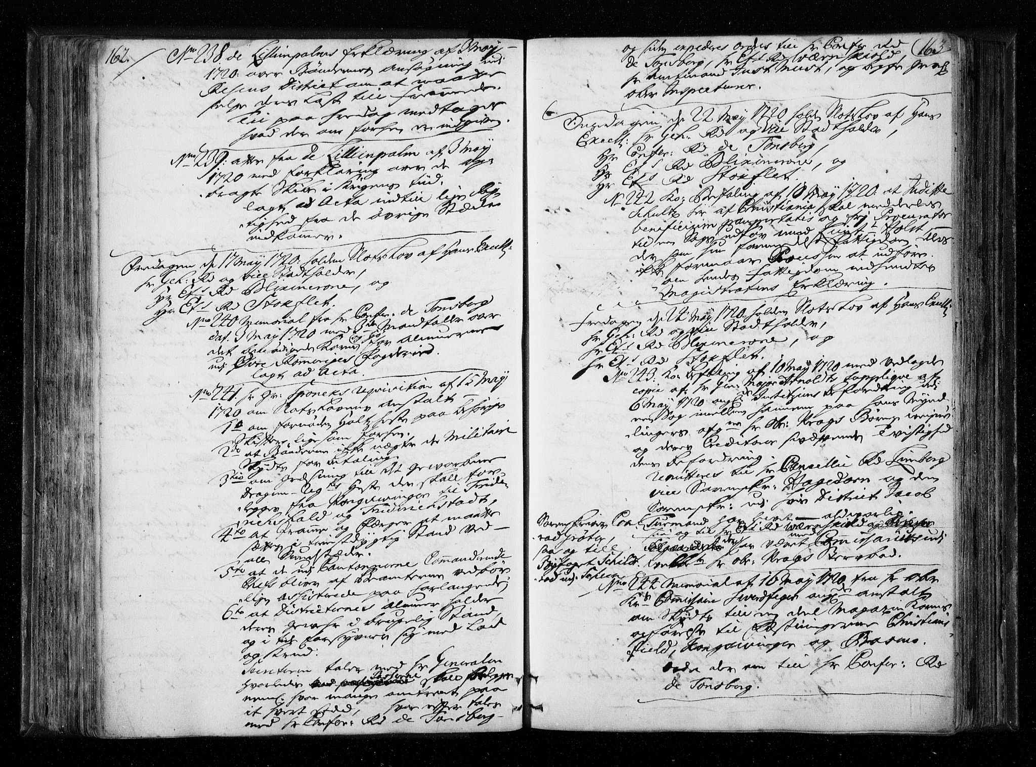 Stattholderembetet 1572-1771, AV/RA-EA-2870/Aa/L0010: Voteringsprotokoll (konseptprotokoll), 1719-1722, p. 162-163