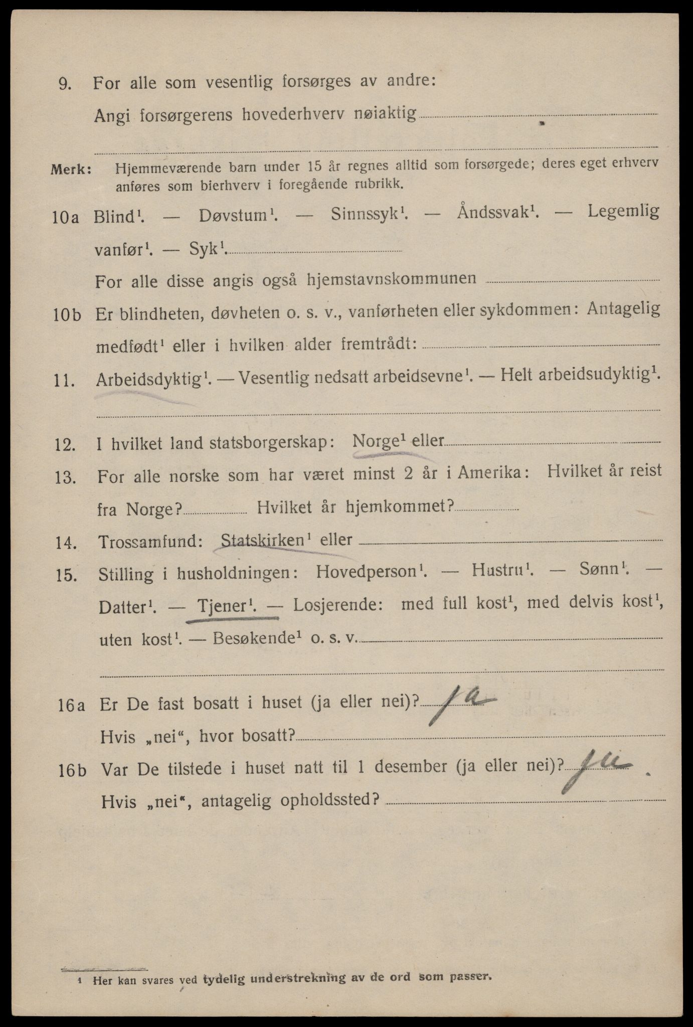 SAST, 1920 census for Haugesund, 1920, p. 21116