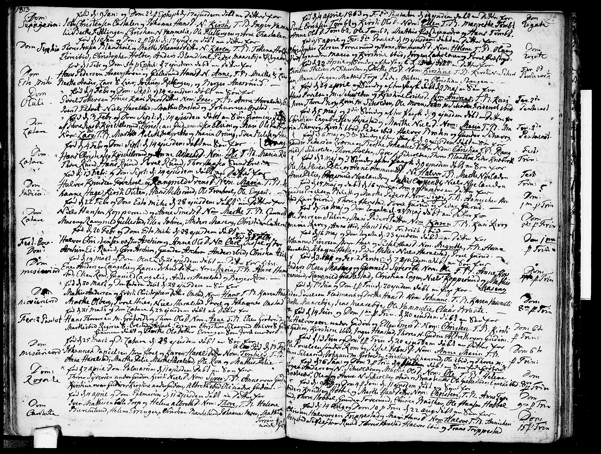 Askim prestekontor Kirkebøker, SAO/A-10900/F/Fa/L0003: Parish register (official) no. 3, 1790-1816, p. 34