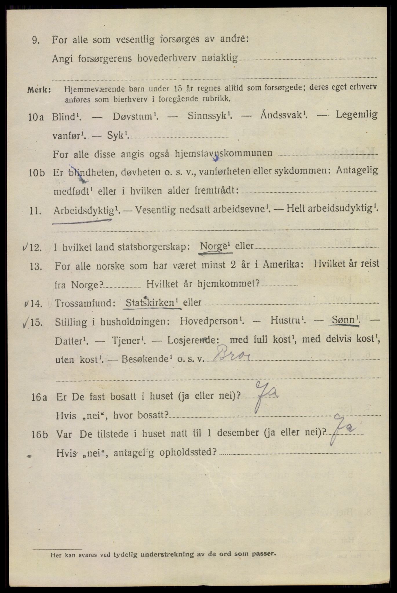 SAO, 1920 census for Kristiania, 1920, p. 166604