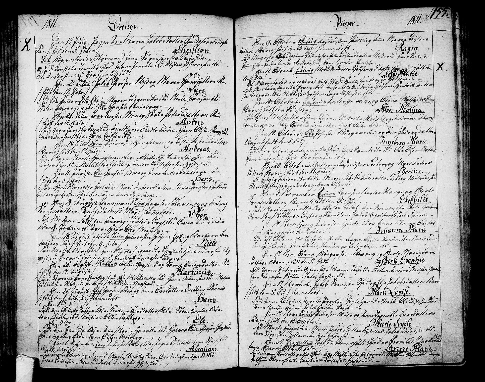 Sandar kirkebøker, AV/SAKO-A-243/F/Fa/L0003: Parish register (official) no. 3, 1789-1814, p. 155