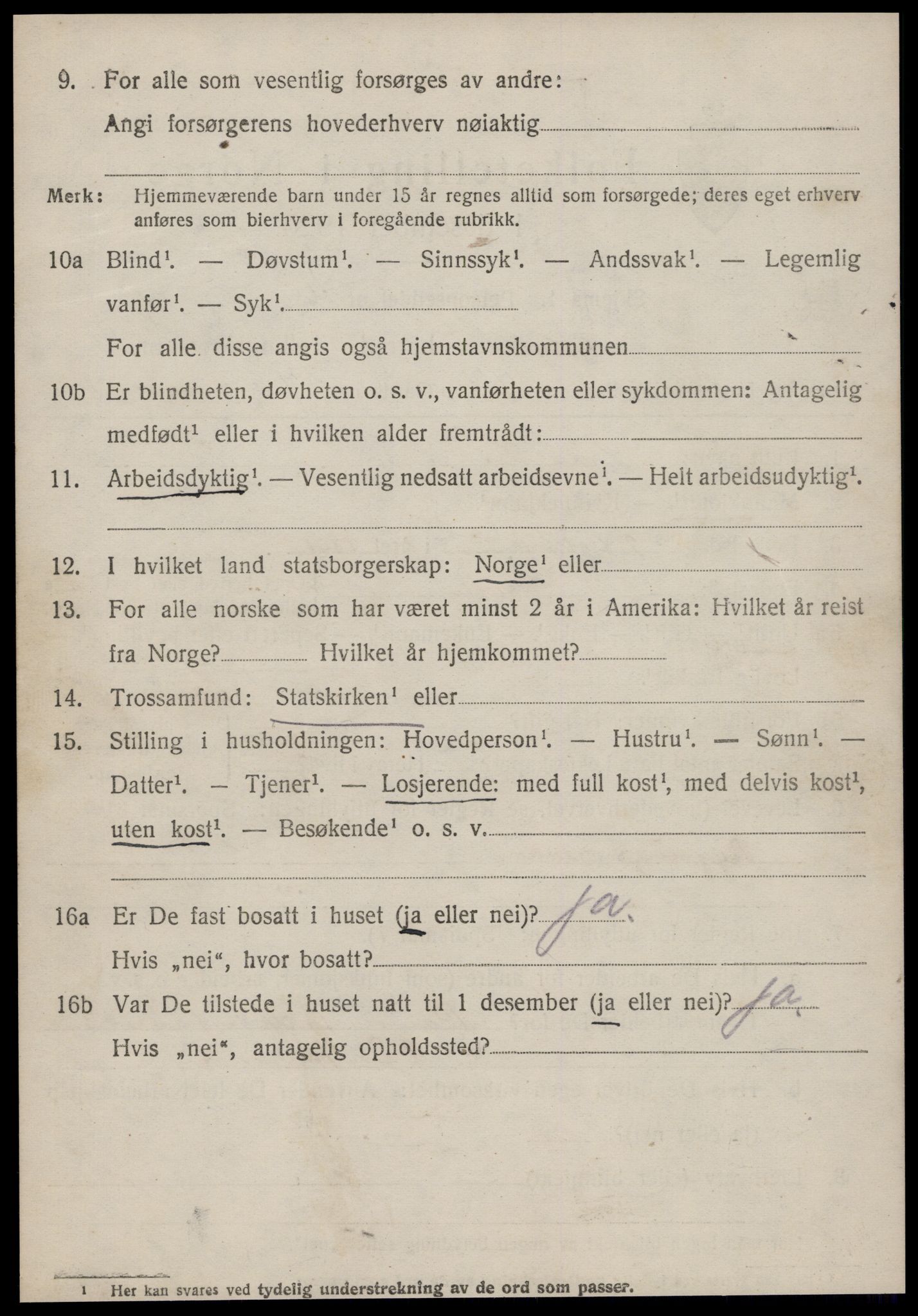 SAT, 1920 census for Grytten, 1920, p. 3485