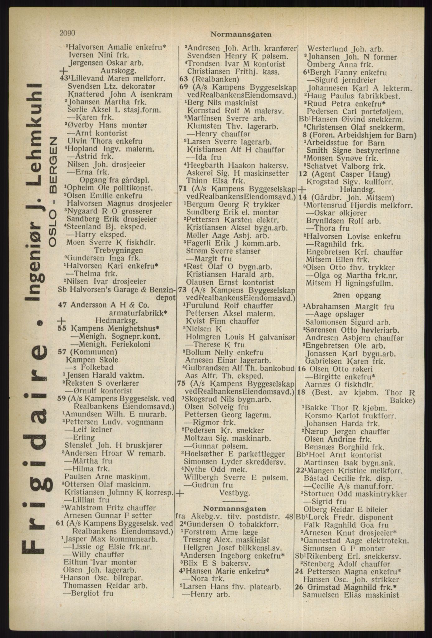 Kristiania/Oslo adressebok, PUBL/-, 1937, p. 2090