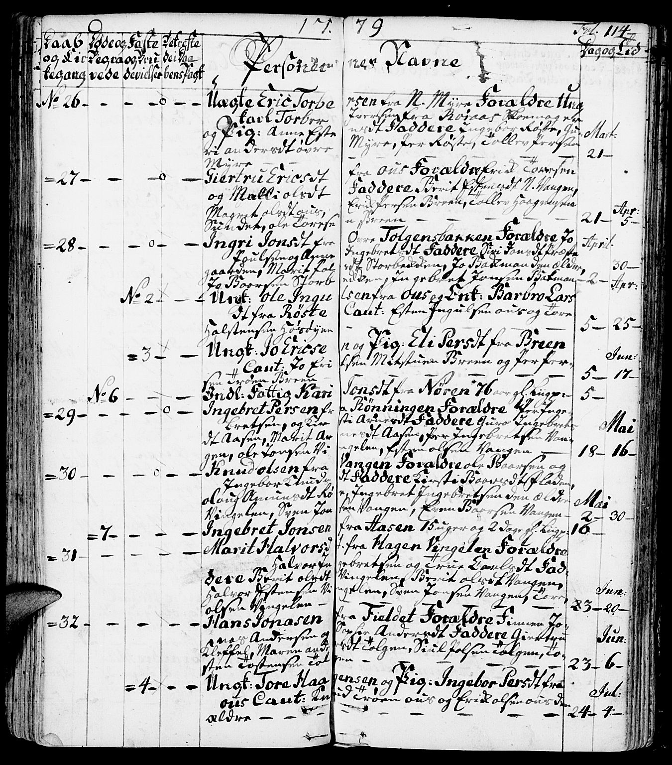 Tolga prestekontor, SAH/PREST-062/K/L0002: Parish register (official) no. 2, 1768-1786, p. 114