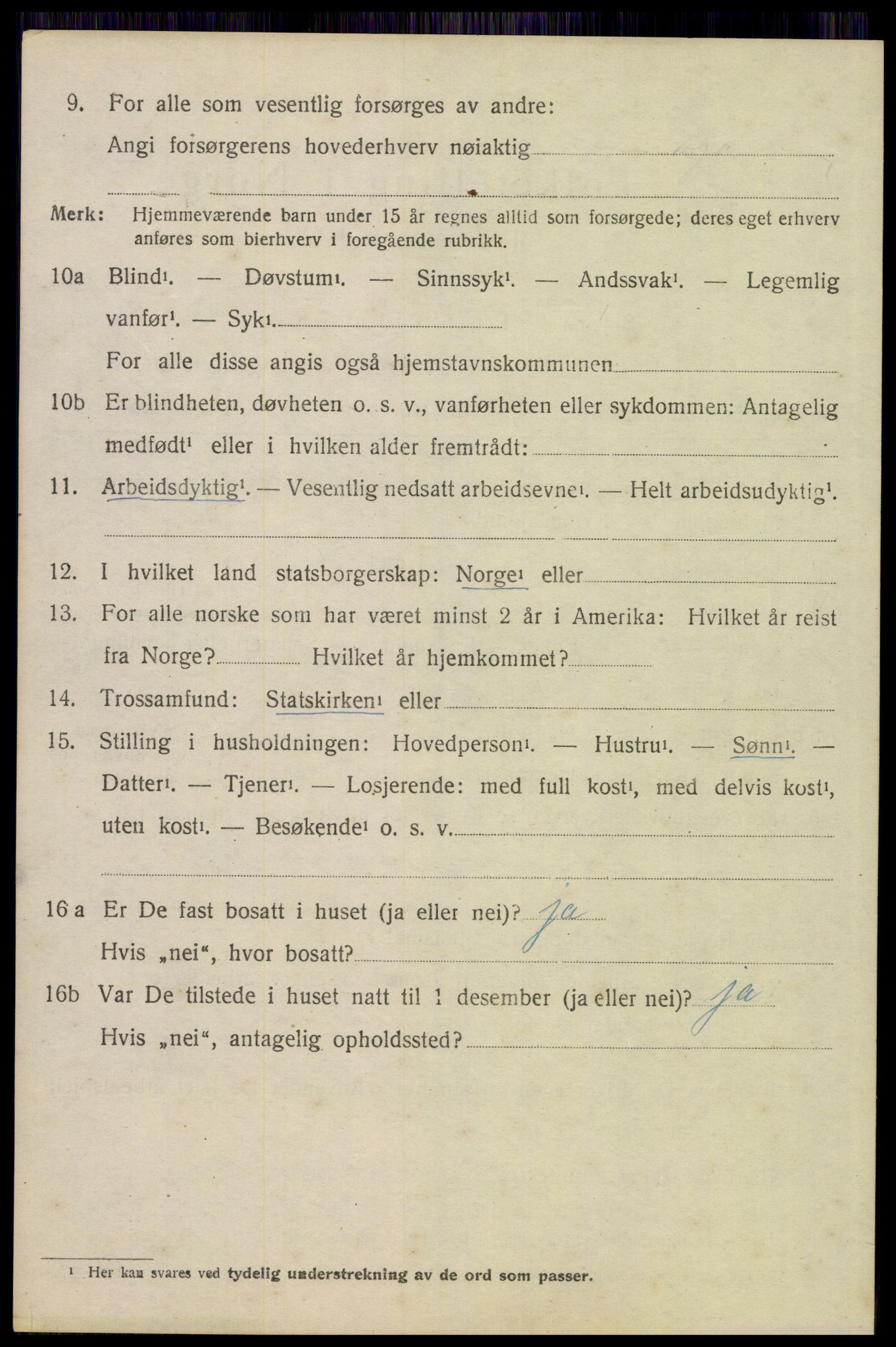 SAH, 1920 census for Trysil, 1920, p. 12802
