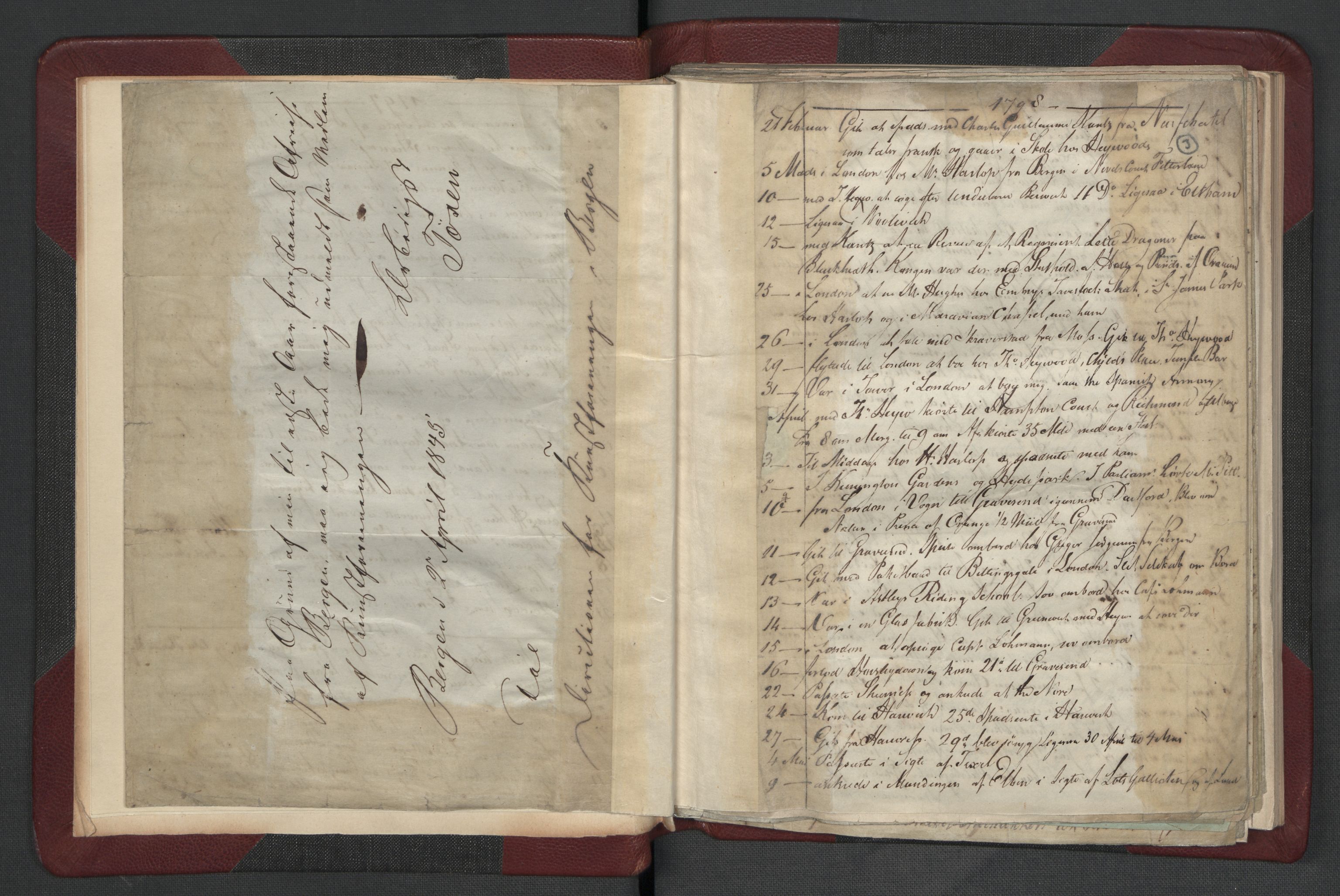 Meltzer, Fredrik, RA/PA-0028/F/L0002: Dagbok, 1796-1808, p. 2b-3a