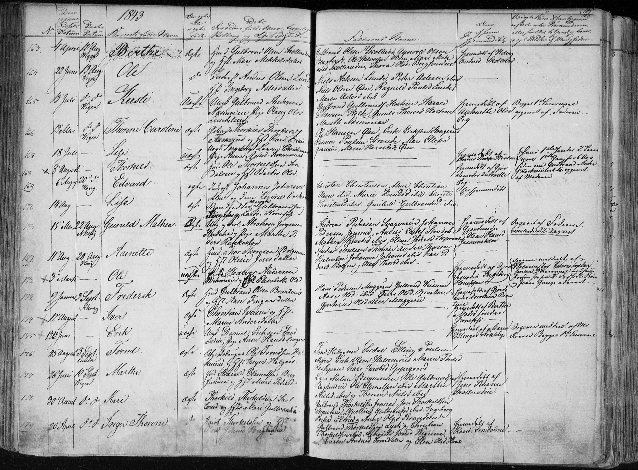 Norderhov kirkebøker, SAKO/A-237/F/Fa/L0010: Parish register (official) no. 10, 1837-1847, p. 108