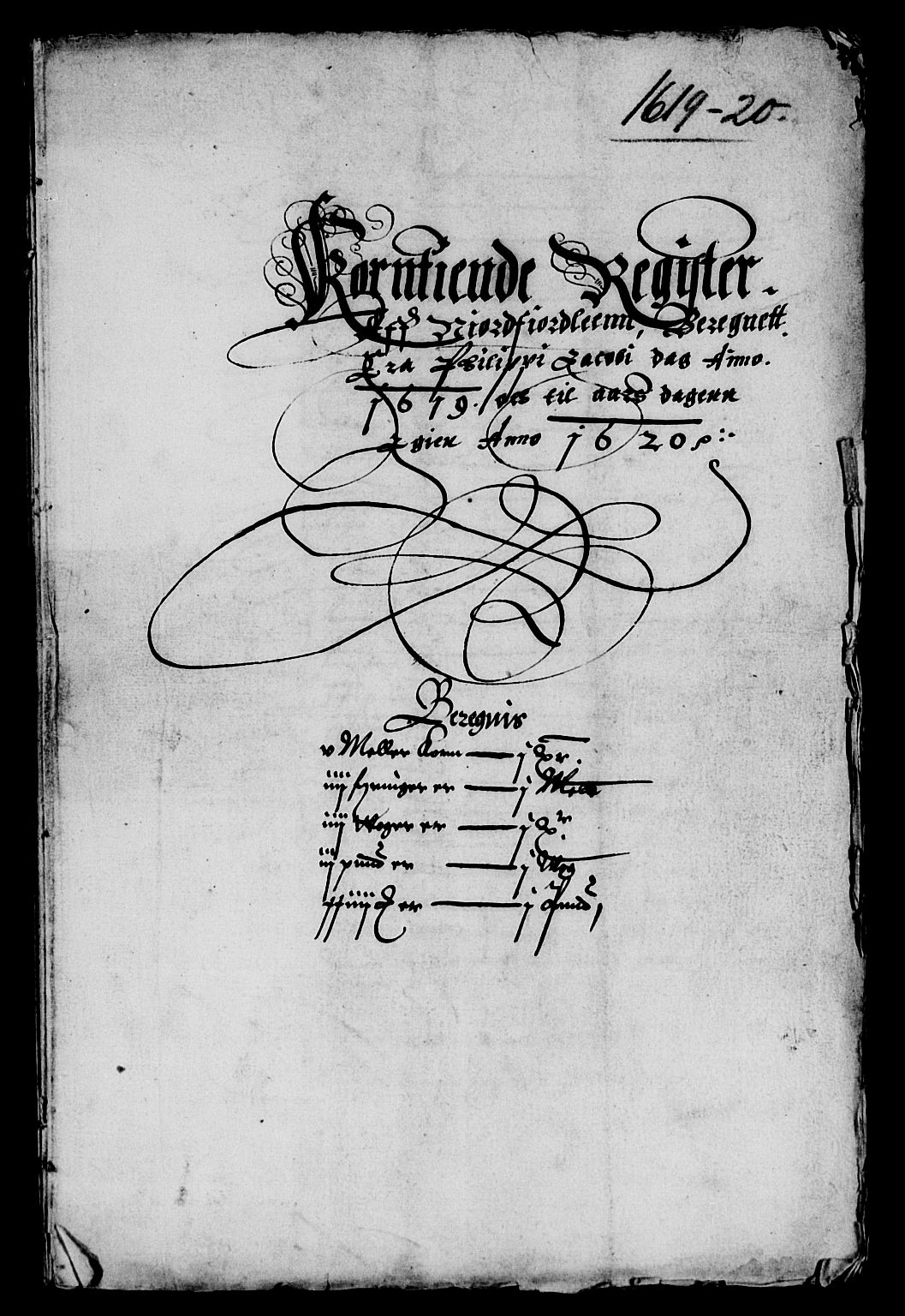 Rentekammeret inntil 1814, Reviderte regnskaper, Lensregnskaper, AV/RA-EA-5023/R/Rb/Rbt/L0029: Bergenhus len, 1619-1621