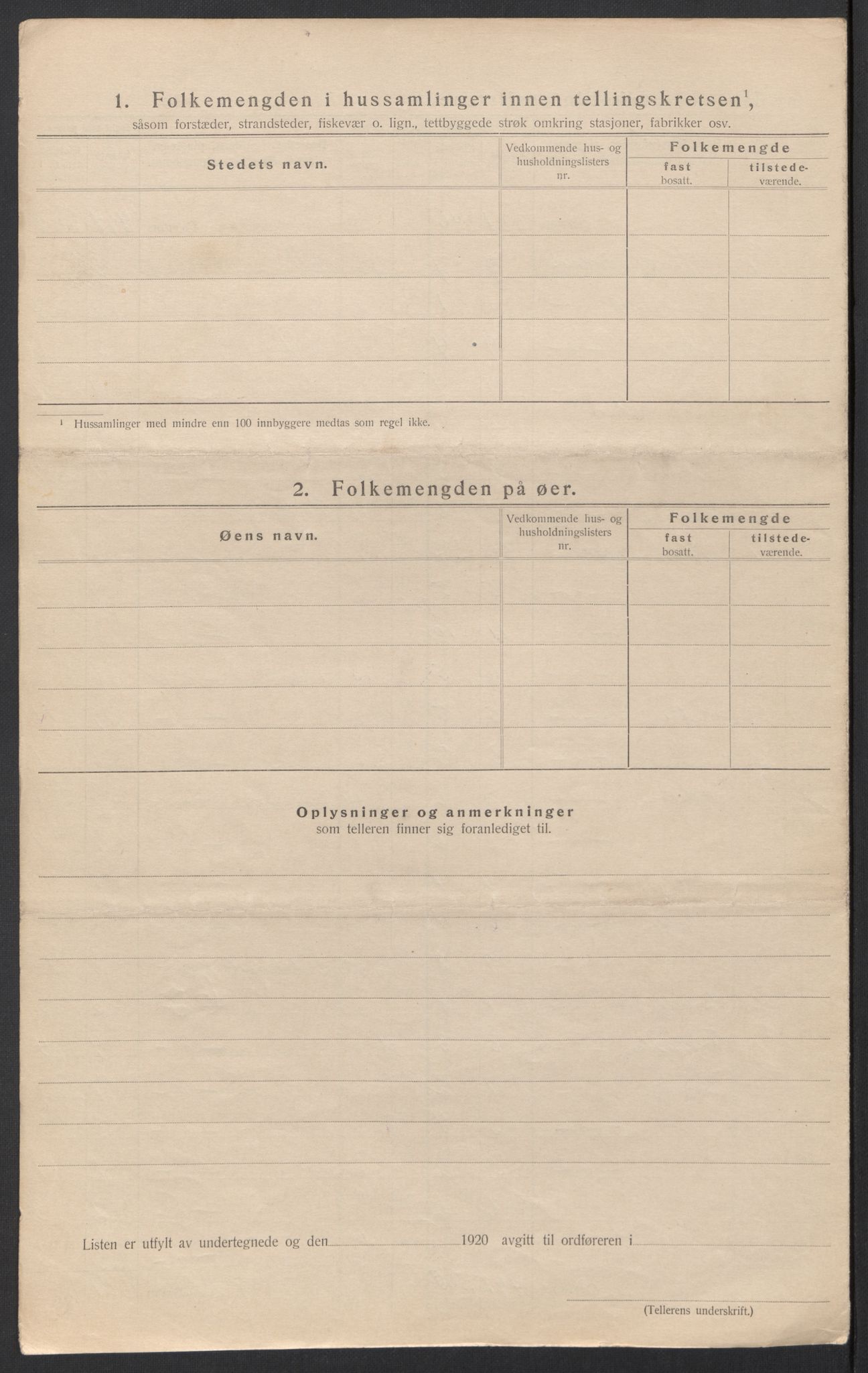 SAT, 1920 census for Hadsel, 1920, p. 62