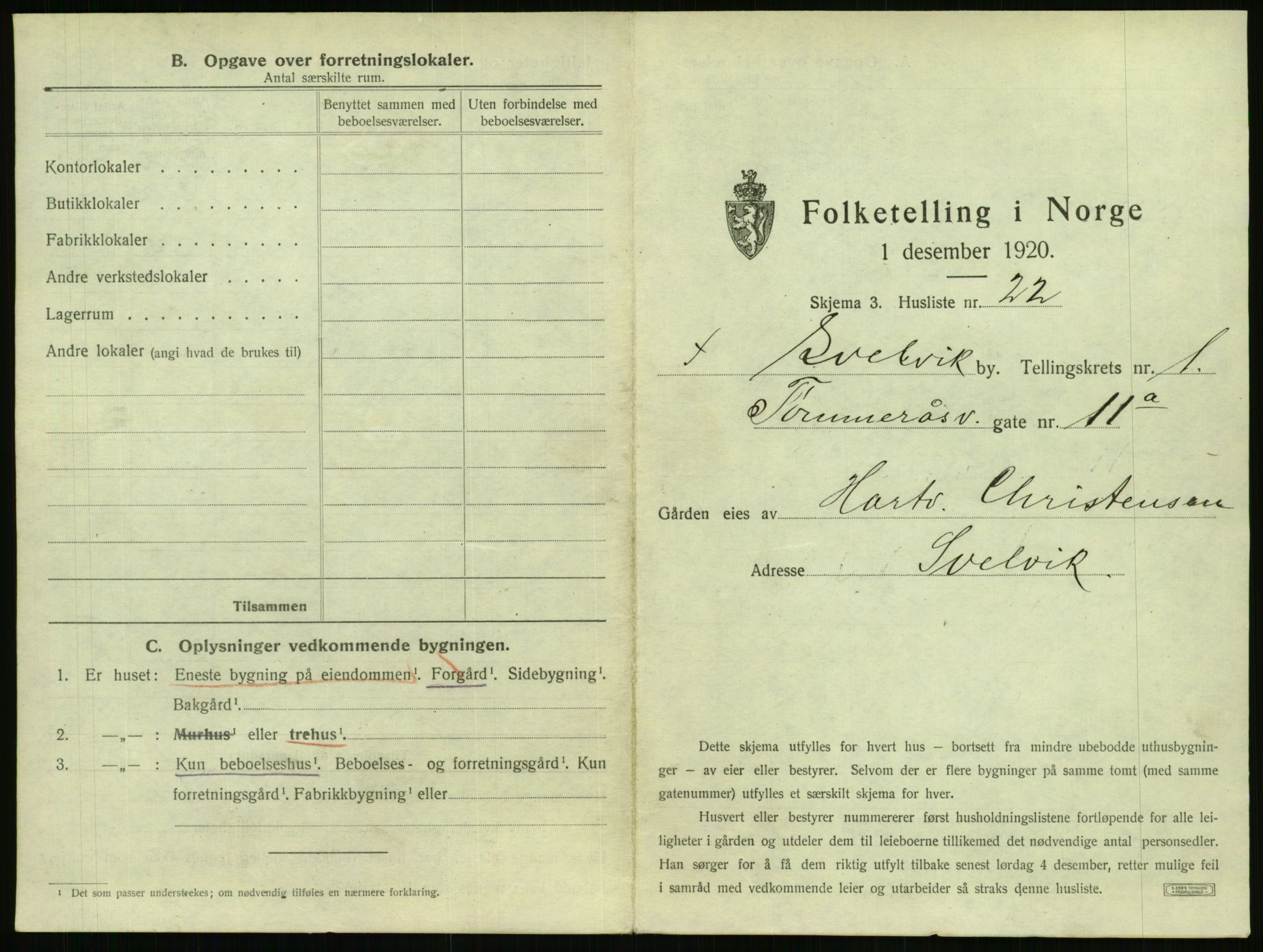 SAKO, 1920 census for Svelvik, 1920, p. 59