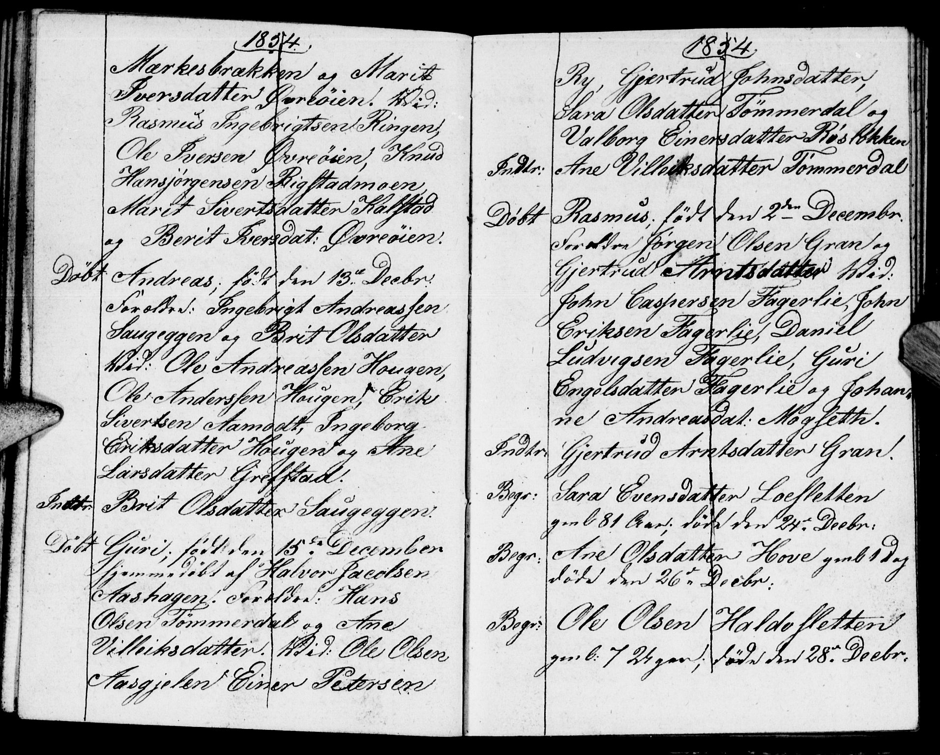 Meldal sokneprestkontor, SAT/A-1123/1/I/I1/I1f/L0008: Parish register draft no. 672I1F, 1827-1866