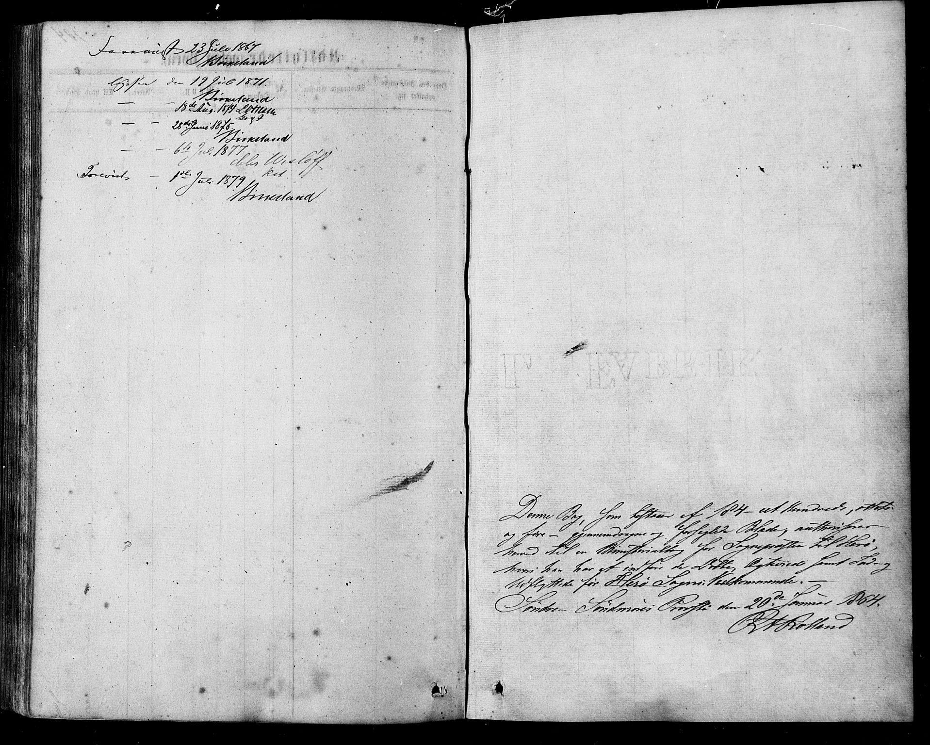 Ministerialprotokoller, klokkerbøker og fødselsregistre - Møre og Romsdal, SAT/A-1454/507/L0071: Parish register (official) no. 507A06, 1863-1878