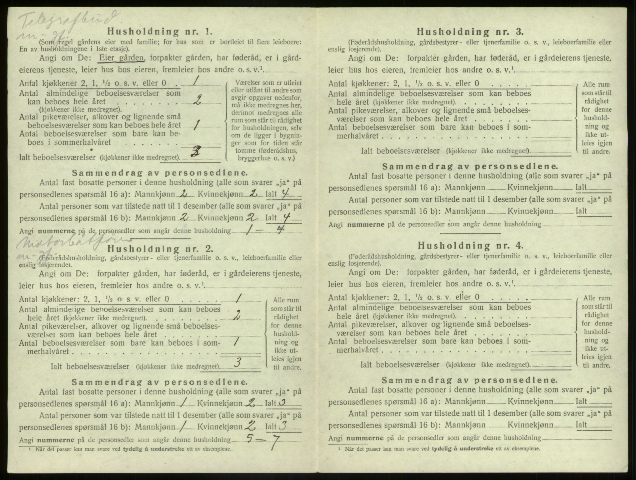 SAB, 1920 census for Sør-Vågsøy, 1920, p. 461