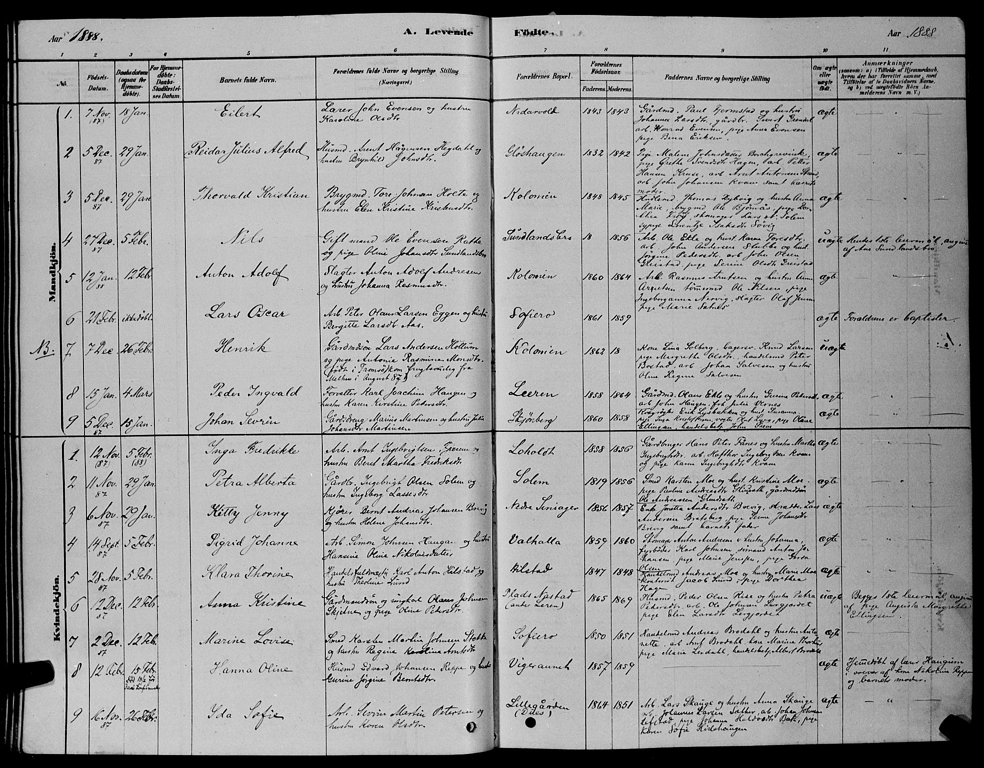 Ministerialprotokoller, klokkerbøker og fødselsregistre - Sør-Trøndelag, AV/SAT-A-1456/606/L0312: Parish register (copy) no. 606C08, 1878-1894