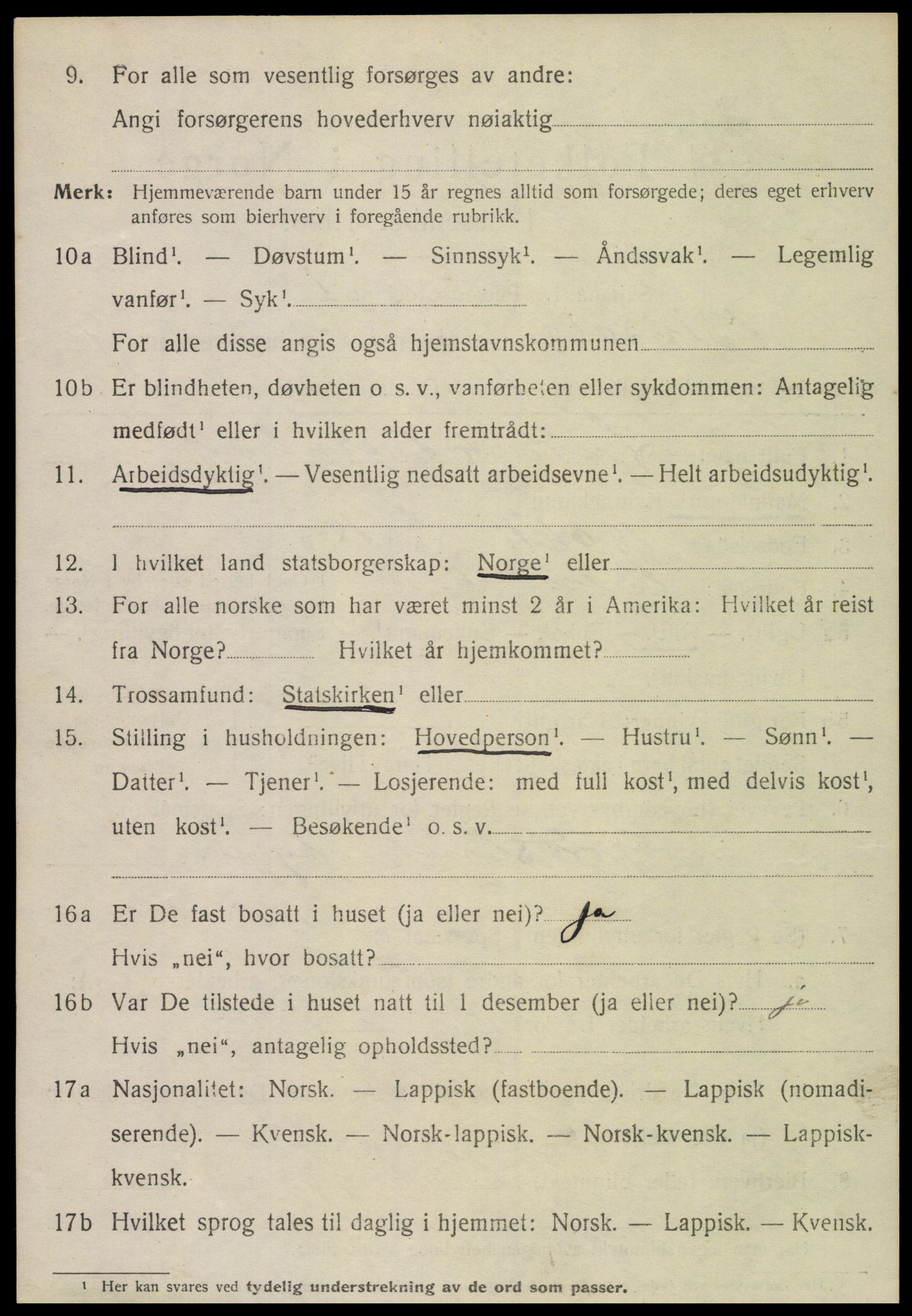 SAT, 1920 census for Bindal, 1920, p. 5582