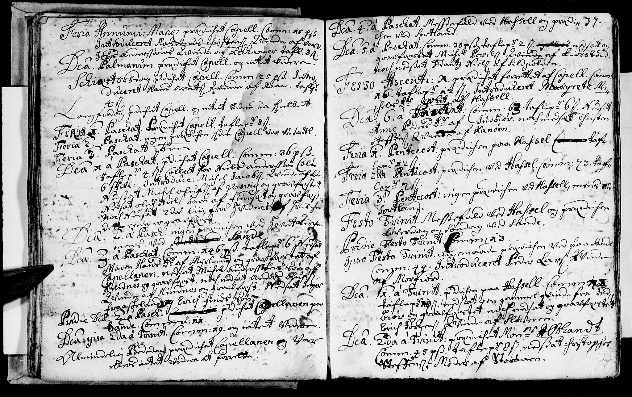 Ministerialprotokoller, klokkerbøker og fødselsregistre - Nordland, AV/SAT-A-1459/888/L1231: Parish register (official) no. 888A01 /1, 1693-1738, p. 37