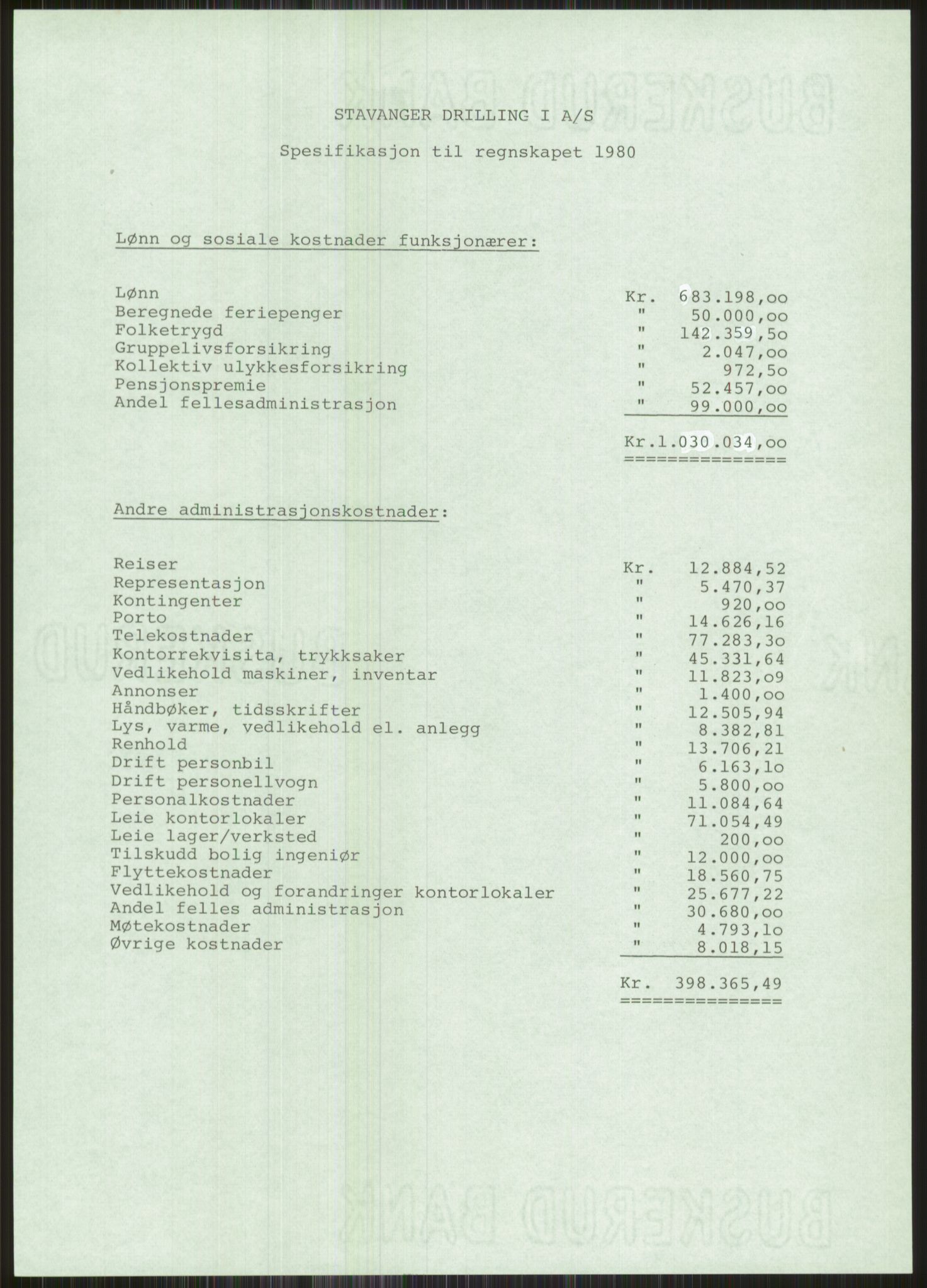 Pa 1503 - Stavanger Drilling AS, AV/SAST-A-101906/A/Ac/L0002: Årsberetninger, 1979-1982, p. 262