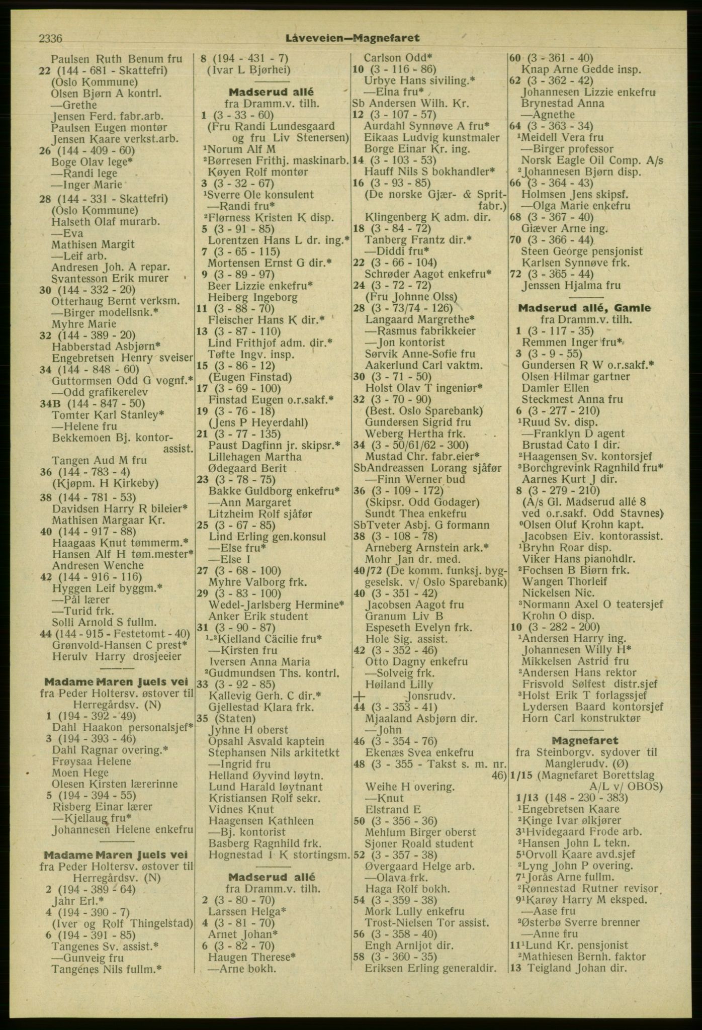 Kristiania/Oslo adressebok, PUBL/-, 1958-1959, p. 2336