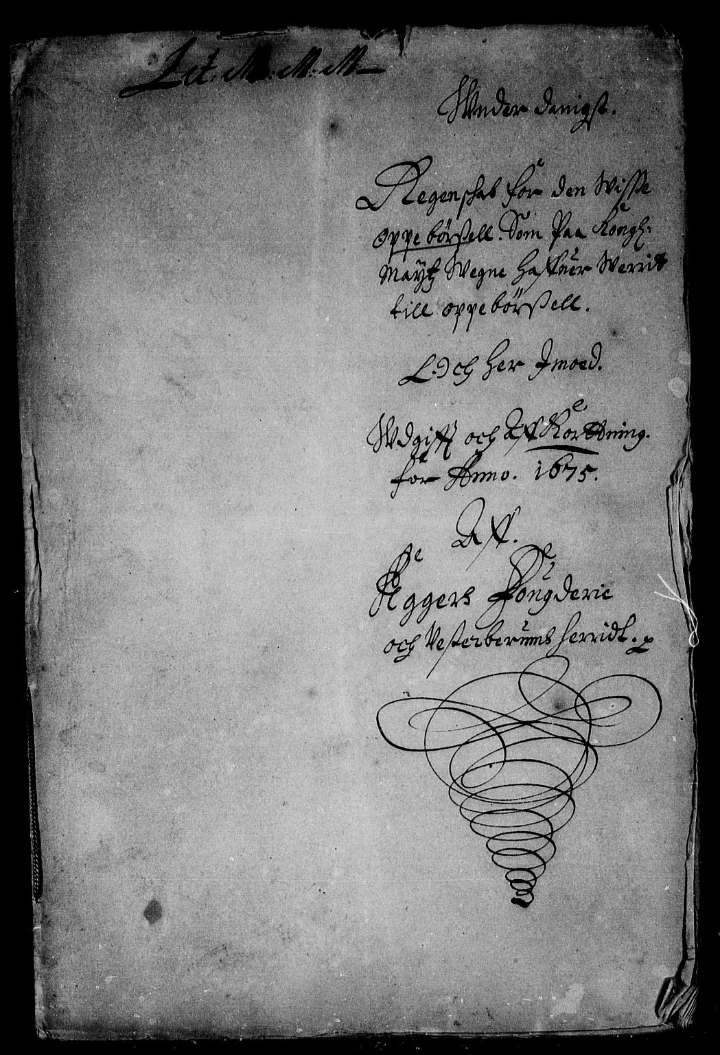 Rentekammeret inntil 1814, Reviderte regnskaper, Stiftamtstueregnskaper, Landkommissariatet på Akershus og Akershus stiftamt, AV/RA-EA-5869/R/Rb/L0110: Akershus stiftamt, 1675