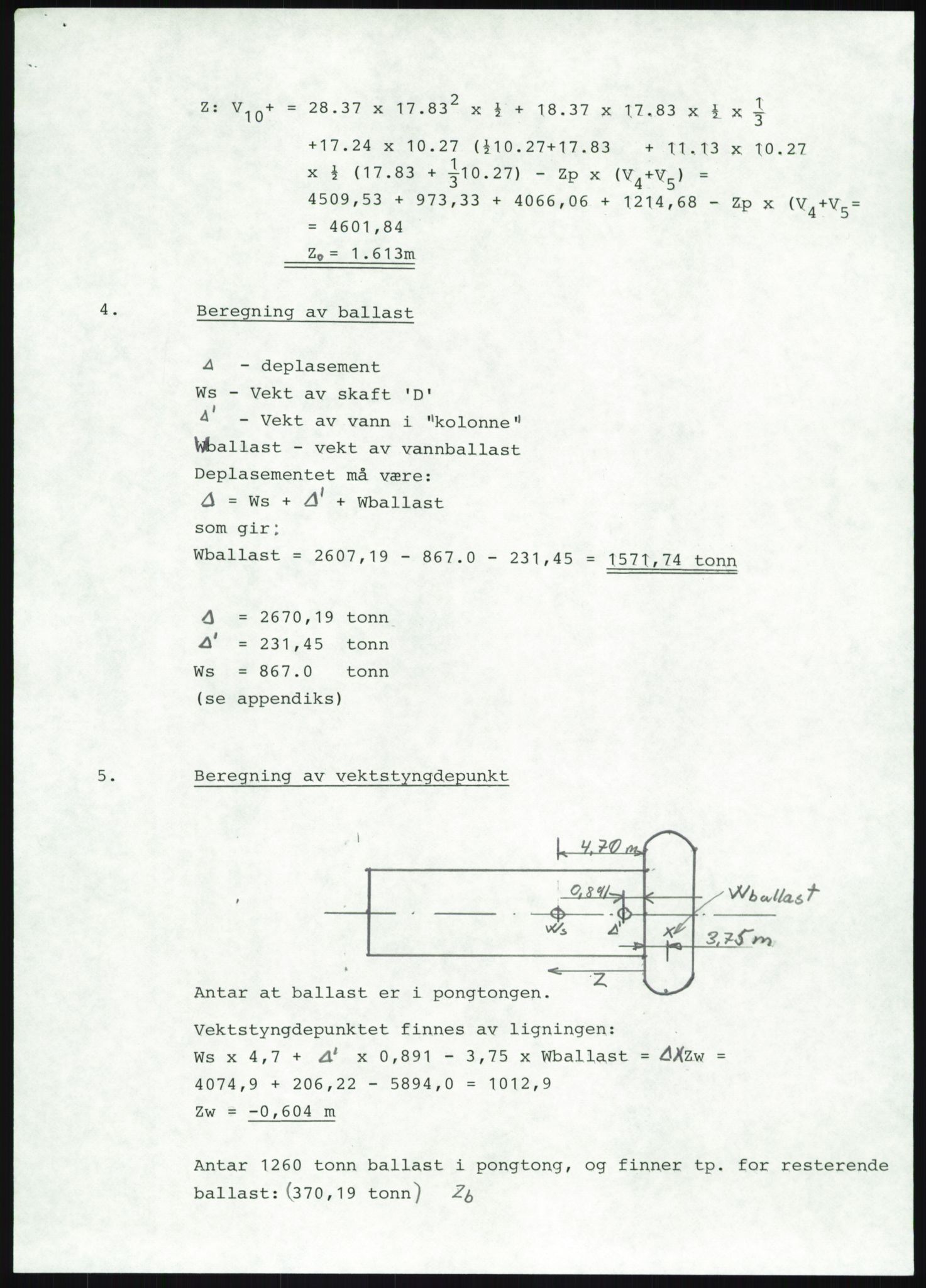 Justisdepartementet, Granskningskommisjonen ved Alexander Kielland-ulykken 27.3.1980, AV/RA-S-1165/D/L0019: S Værforhold (Doku.liste + S1-S5 av 5)/ T (T1-T2)/ U Stabilitet (Doku.liste + U1-U5 av 5), 1980-1981, p. 986