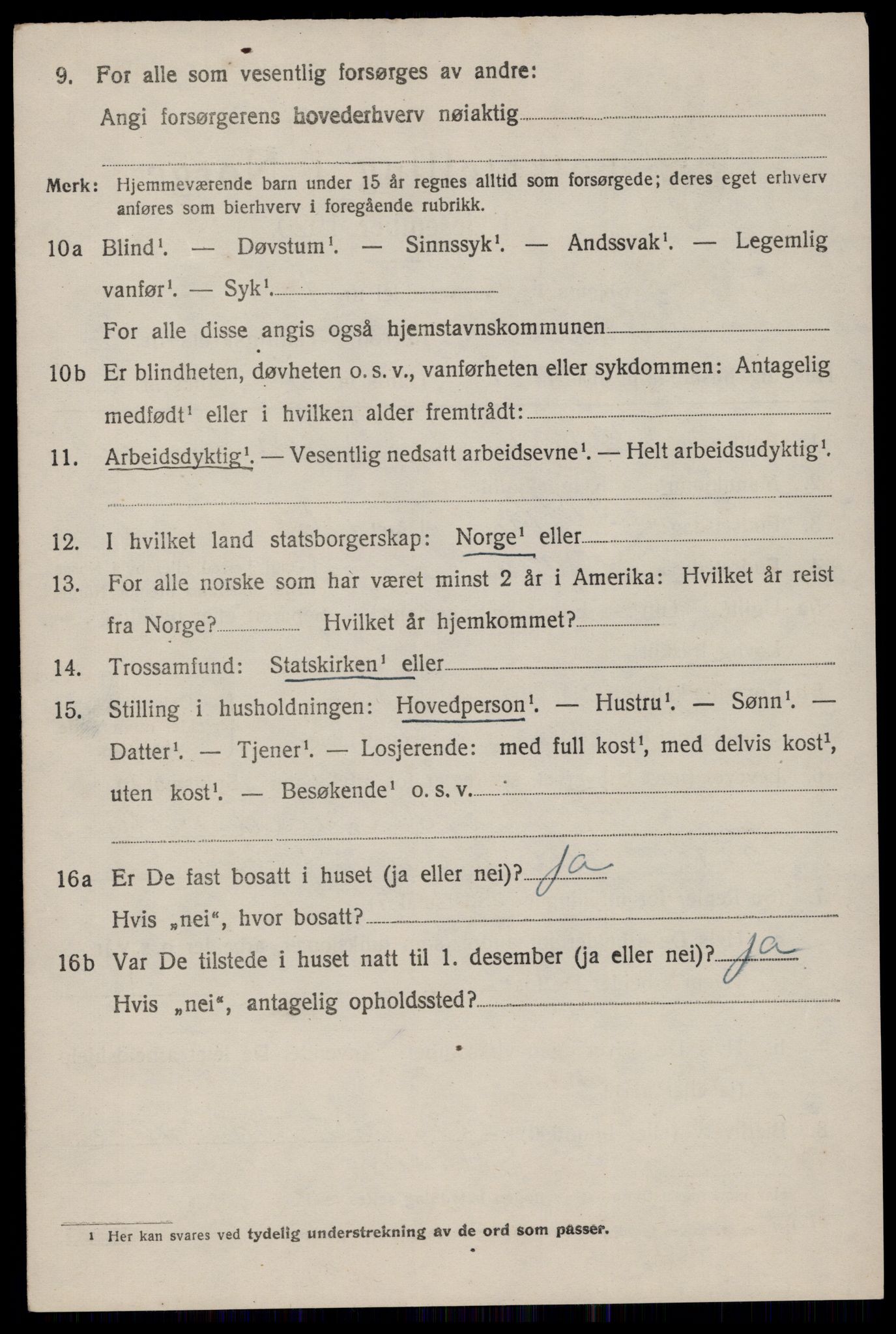 SAST, 1920 census for Ogna, 1920, p. 814