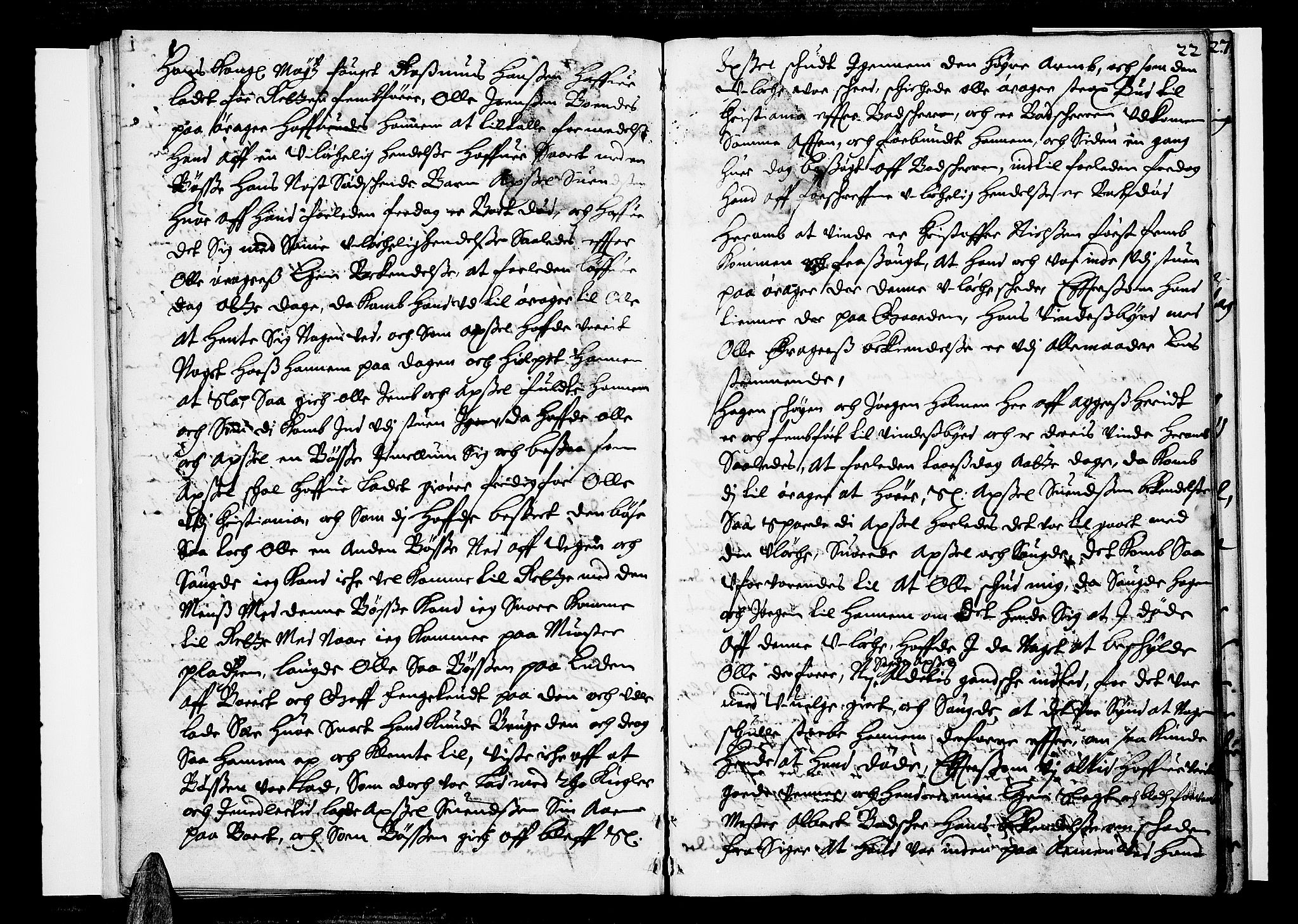 Aker sorenskriveri, AV/SAO-A-10895/F/Fb/L0001/0002: Tingbøker, nr. 1-5b / Tingbok nr. 2, 1661-1662, p. 21b-22a