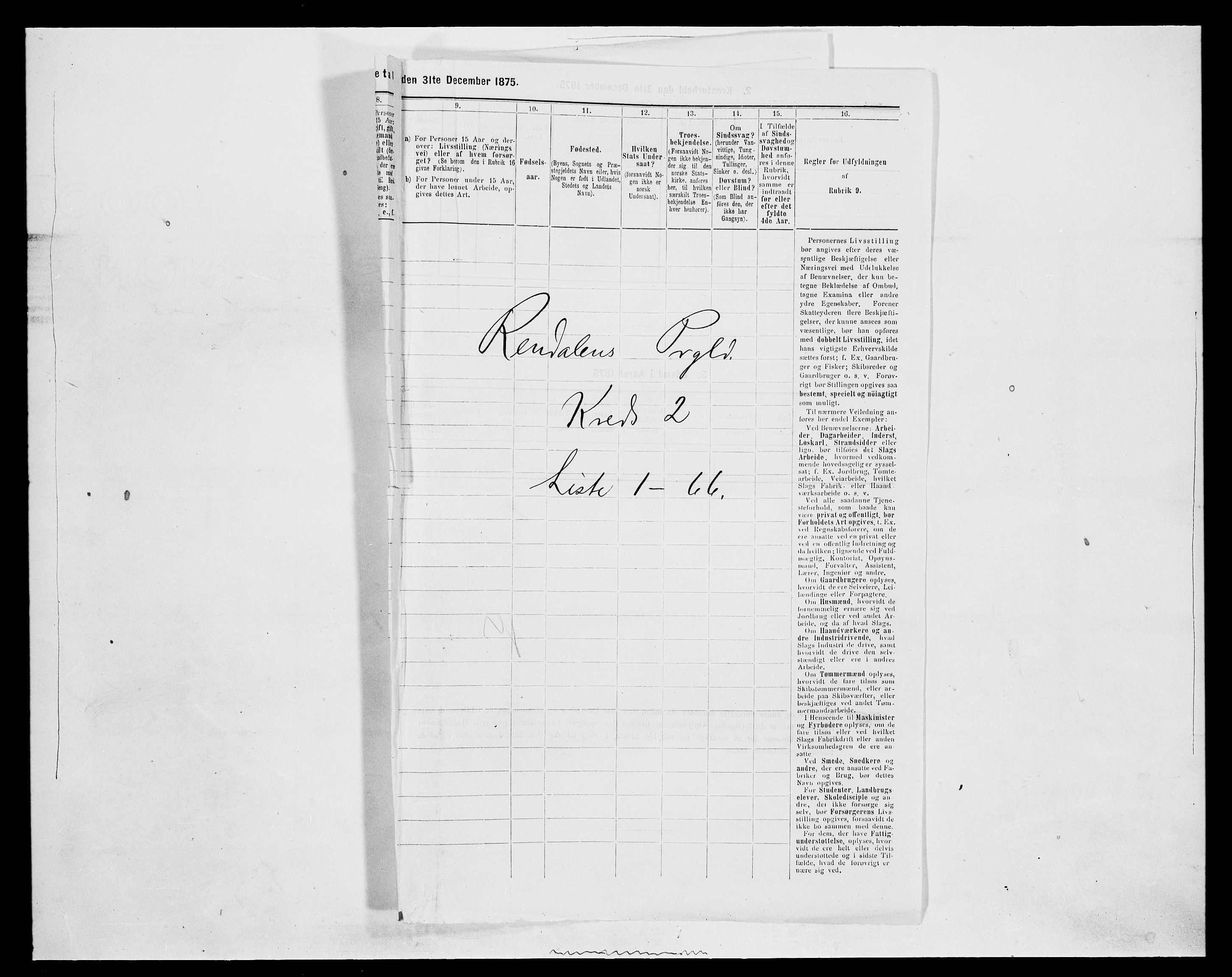 SAH, 1875 census for 0432P Rendalen, 1875, p. 211