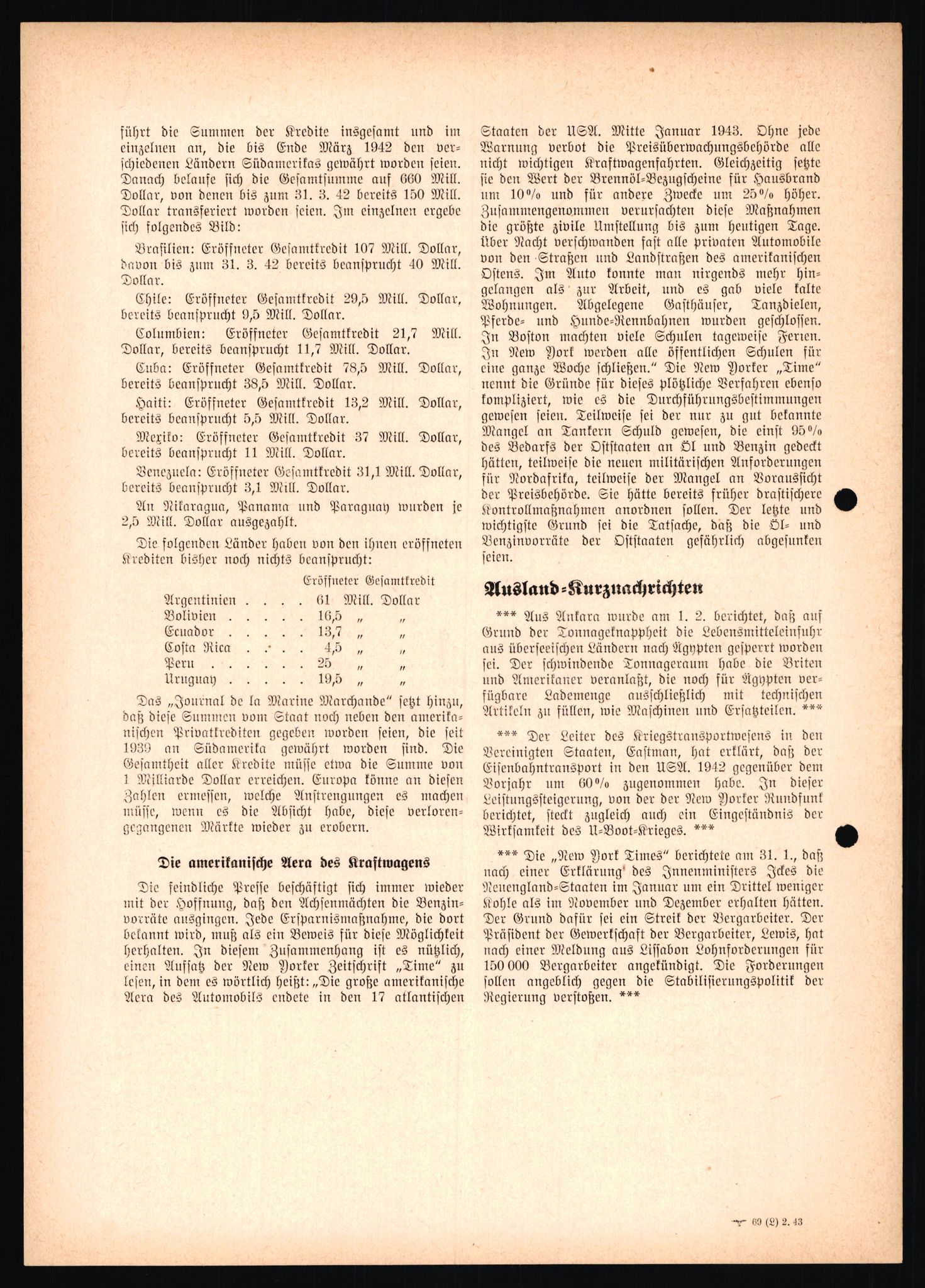 Forsvarets Overkommando. 2 kontor. Arkiv 11.4. Spredte tyske arkivsaker, AV/RA-RAFA-7031/D/Dar/Dara/L0021: Nachrichten des OKW, 1943-1945, p. 41