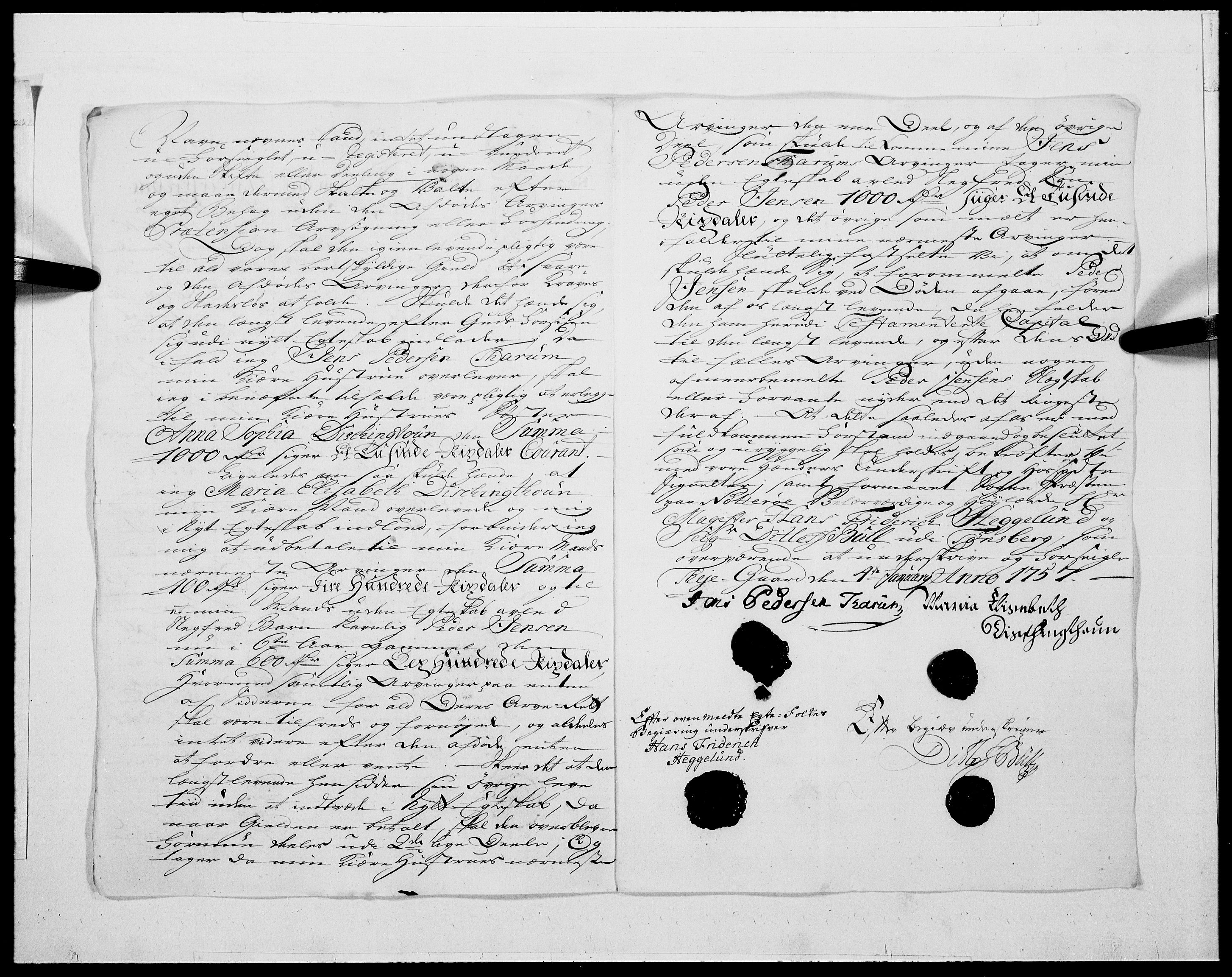 Danske Kanselli 1572-1799, AV/RA-EA-3023/F/Fc/Fcc/Fcca/L0173: Norske innlegg 1572-1799, 1757, p. 385