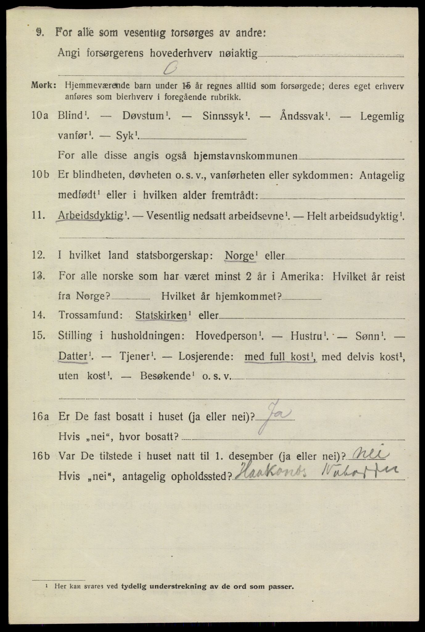 SAKO, 1920 census for Heddal, 1920, p. 2643