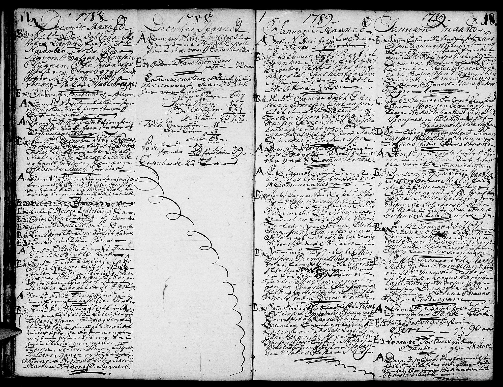 Gaular sokneprestembete, SAB/A-80001/H/Haa: Parish register (official) no. A 2, 1785-1821, p. 18