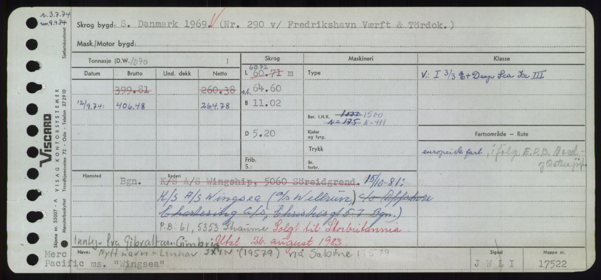 Sjøfartsdirektoratet med forløpere, Skipsmålingen, RA/S-1627/H/Hd/L0041: Fartøy, Vi-Ås, p. 417