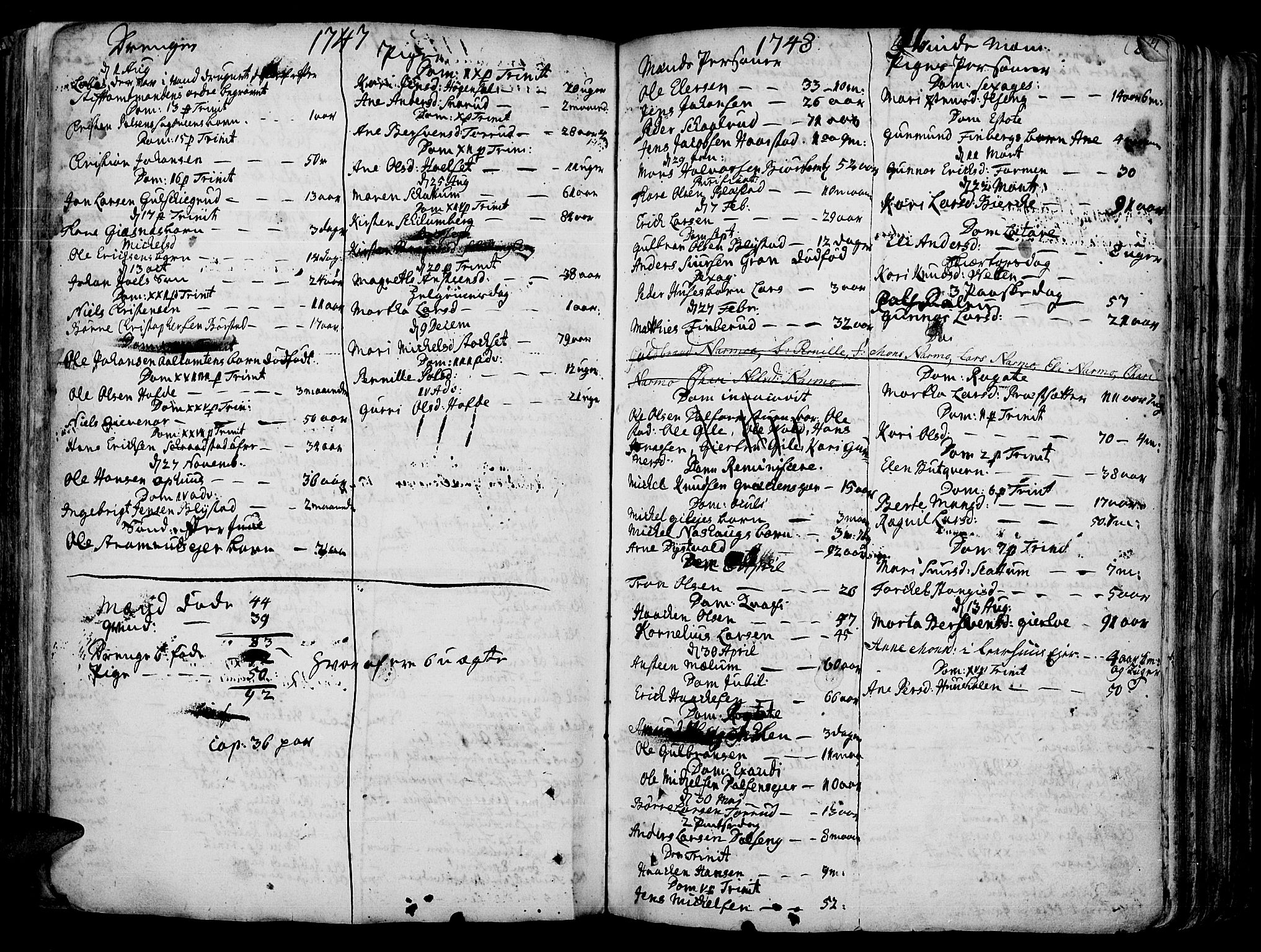 Vang prestekontor, Hedmark, SAH/PREST-008/H/Ha/Haa/L0003: Parish register (official) no. 3, 1734-1809, p. 240