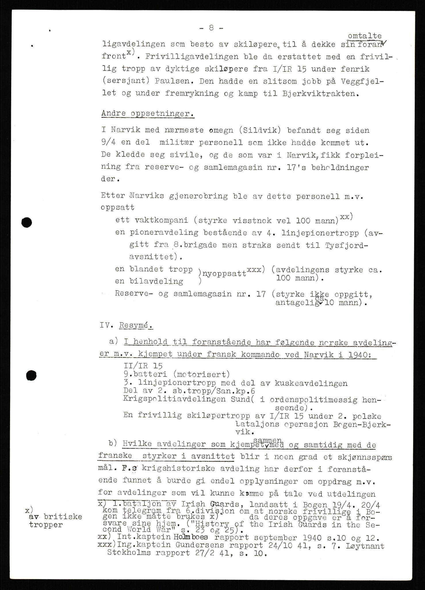 Forsvaret, Forsvarets krigshistoriske avdeling, AV/RA-RAFA-2017/Y/Yb/L0140: II-C-11-611-620  -  6. Divisjon, 1940-1966, p. 406