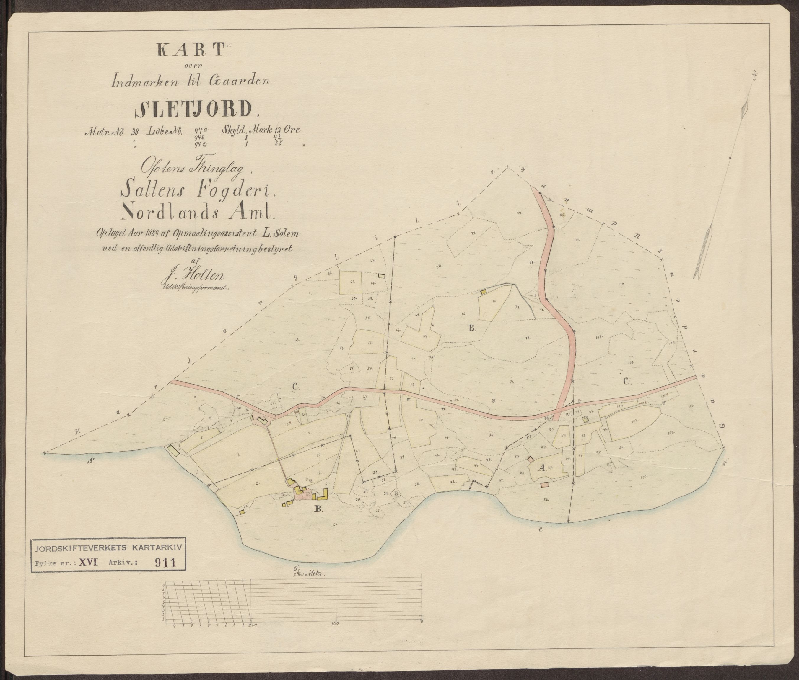 Jordskifteverkets kartarkiv, AV/RA-S-3929/T, 1859-1988, p. 1050