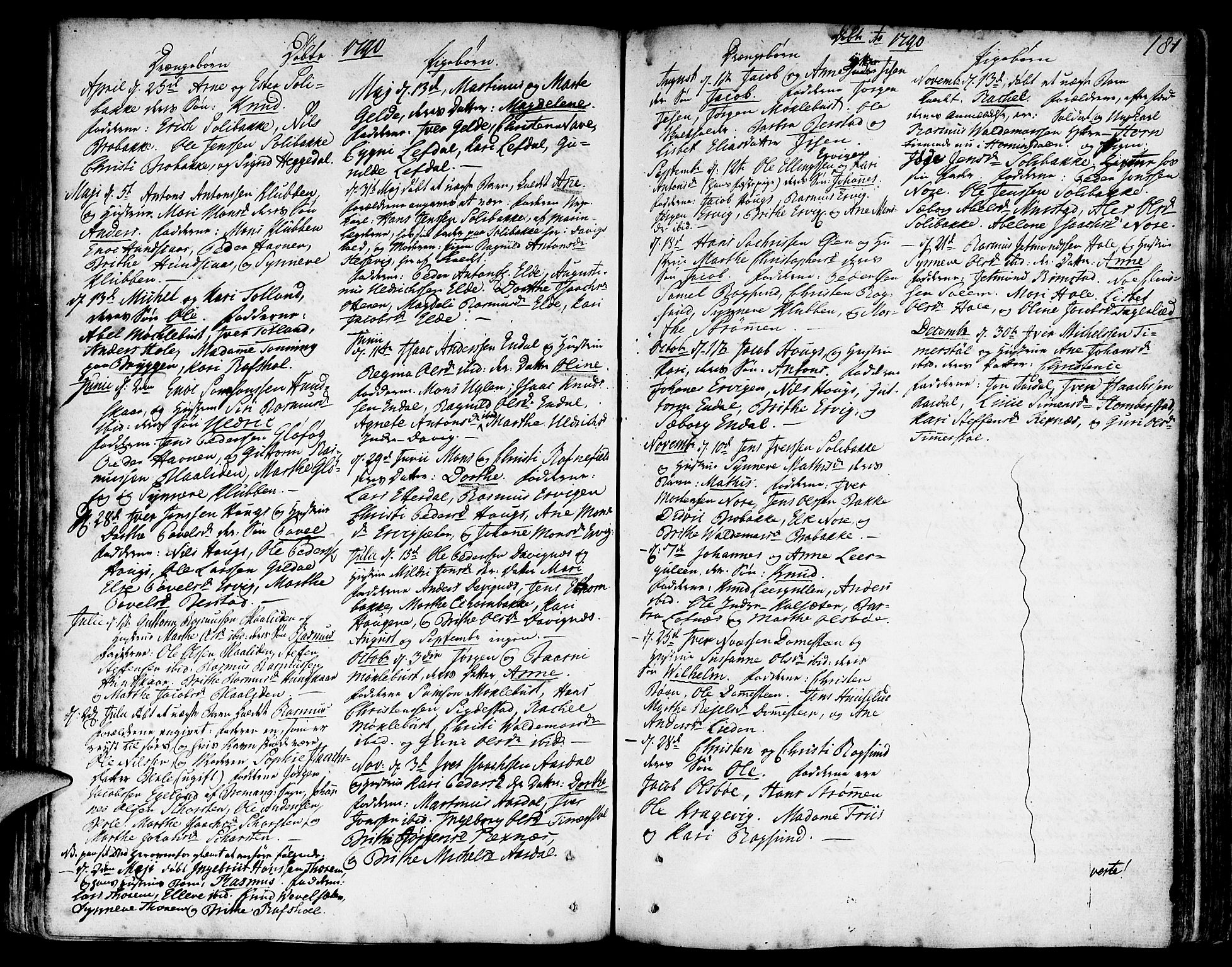 Davik sokneprestembete, AV/SAB-A-79701/H/Haa/Haaa/L0002: Parish register (official) no. A 2, 1742-1816, p. 181