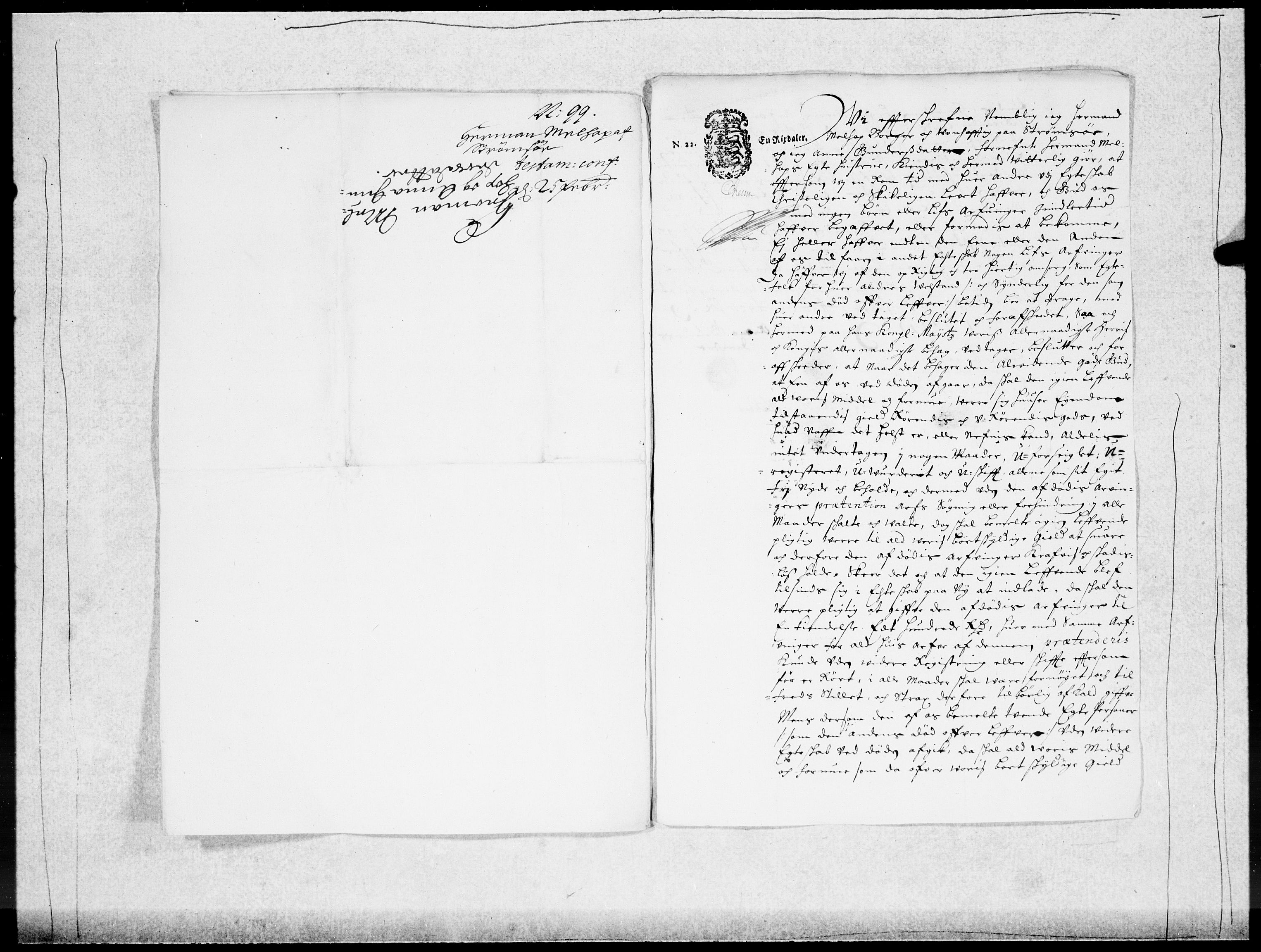 Danske Kanselli 1572-1799, AV/RA-EA-3023/F/Fc/Fcc/Fcca/L0048: Norske innlegg 1572-1799, 1697-1699, p. 367