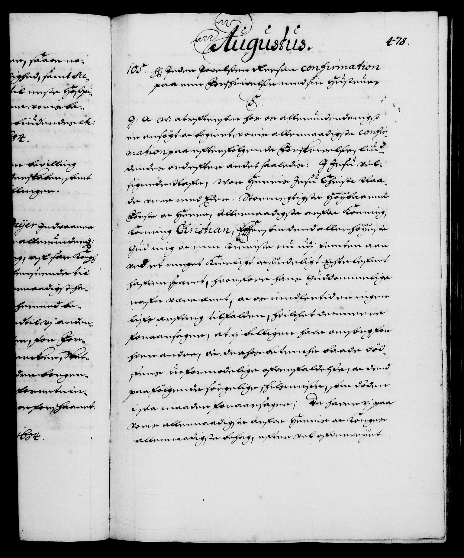 Danske Kanselli 1572-1799, RA/EA-3023/F/Fc/Fca/Fcaa/L0013: Norske registre (mikrofilm), 1681-1684, p. 478a