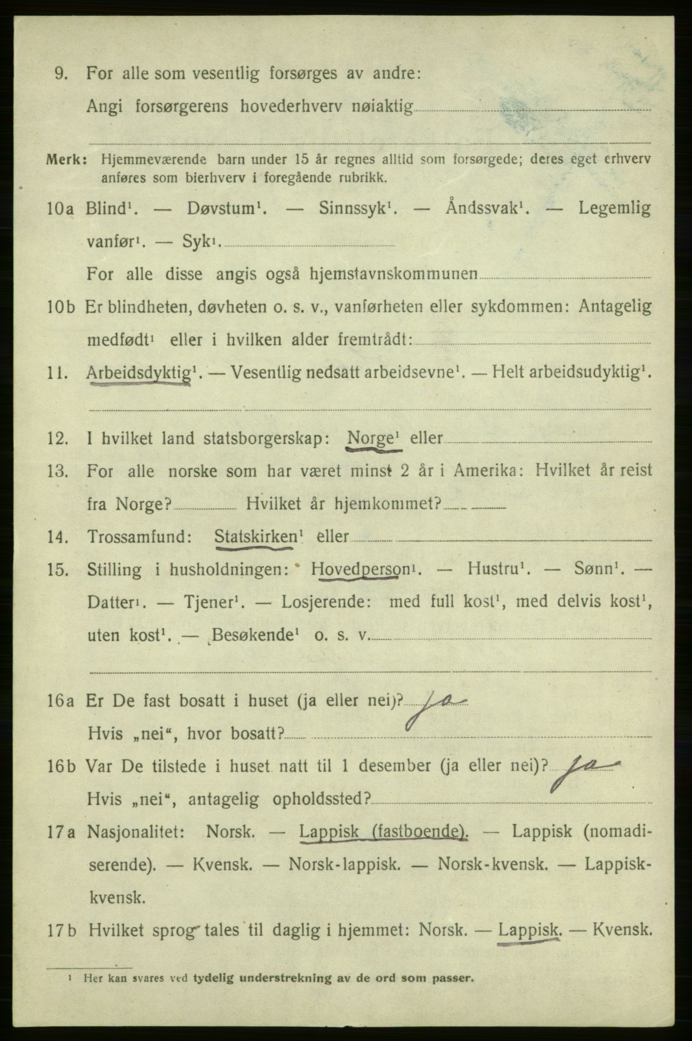 SATØ, 1920 census for Karasjok, 1920, p. 1779