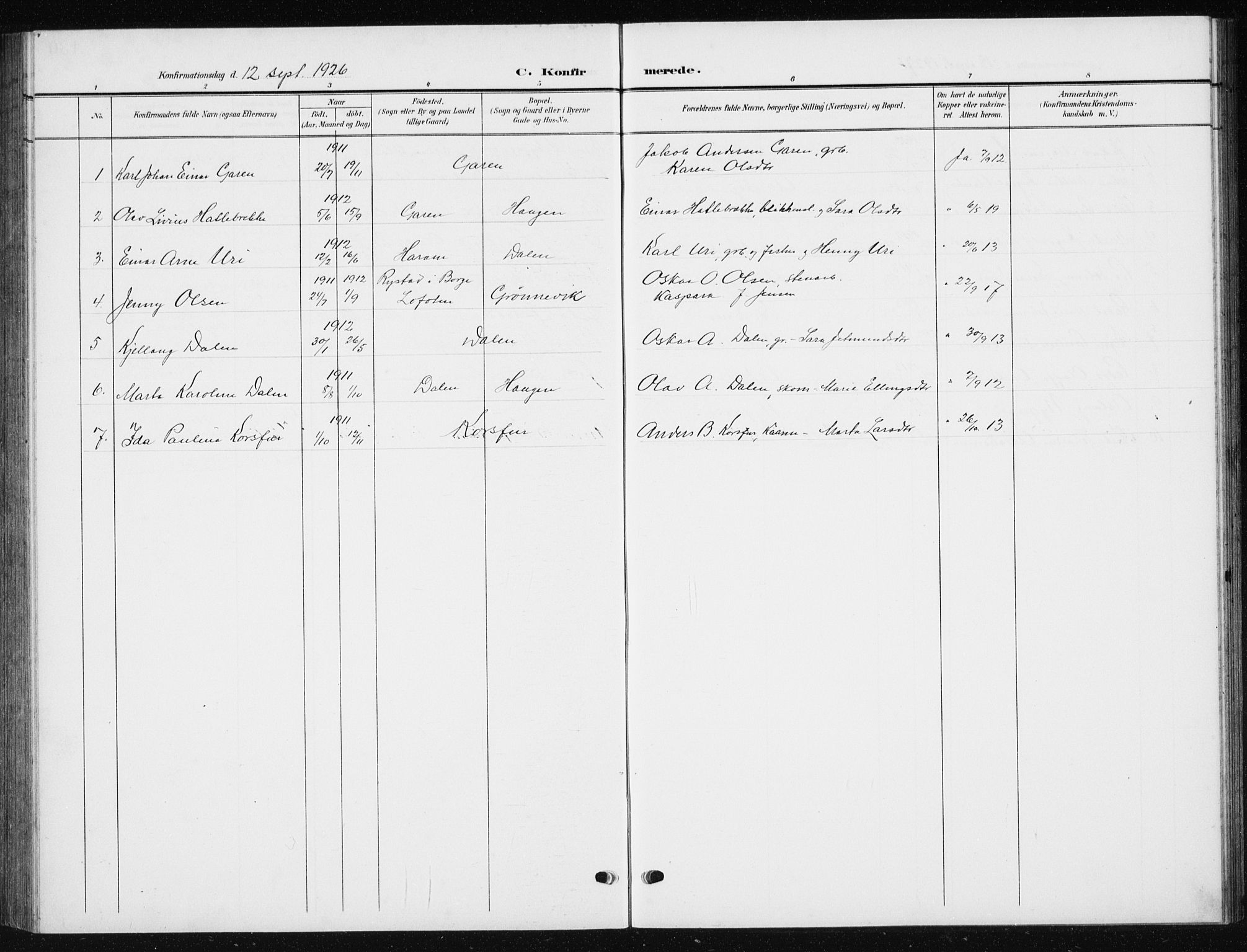 Ministerialprotokoller, klokkerbøker og fødselsregistre - Møre og Romsdal, AV/SAT-A-1454/504/L0061: Parish register (copy) no. 504C03, 1902-1940