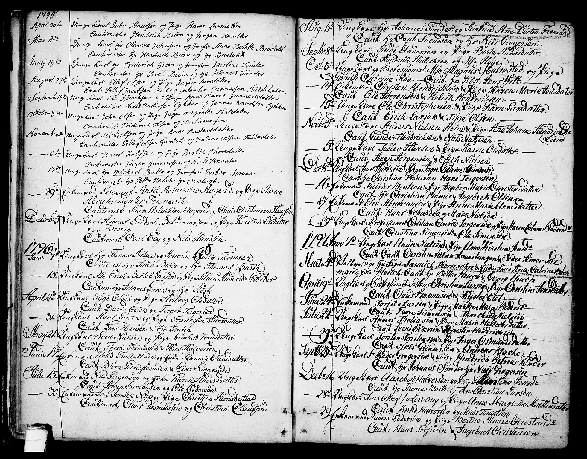 Kragerø kirkebøker, SAKO/A-278/F/Fa/L0002: Parish register (official) no. 2, 1767-1802, p. 25