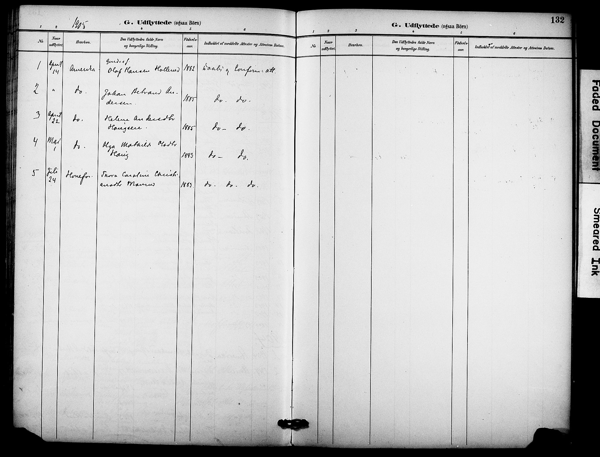 Hole kirkebøker, AV/SAKO-A-228/F/Fb/L0002: Parish register (official) no. II 2, 1892-1906, p. 132