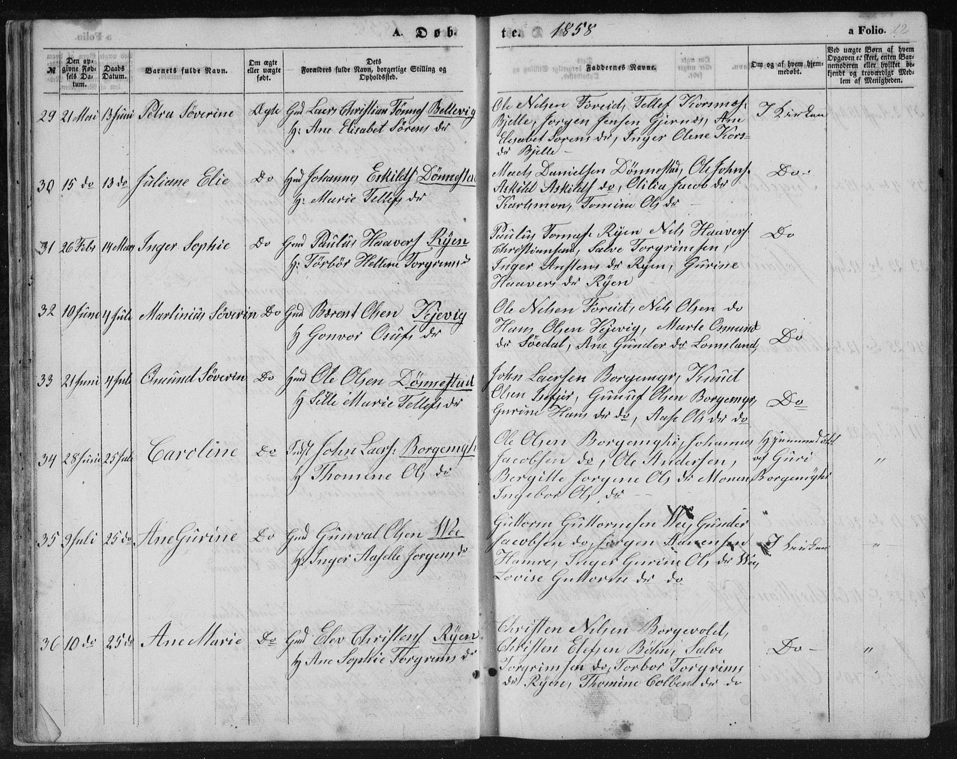 Tveit sokneprestkontor, AV/SAK-1111-0043/F/Fb/L0003: Parish register (copy) no. B 3, 1854-1886, p. 22