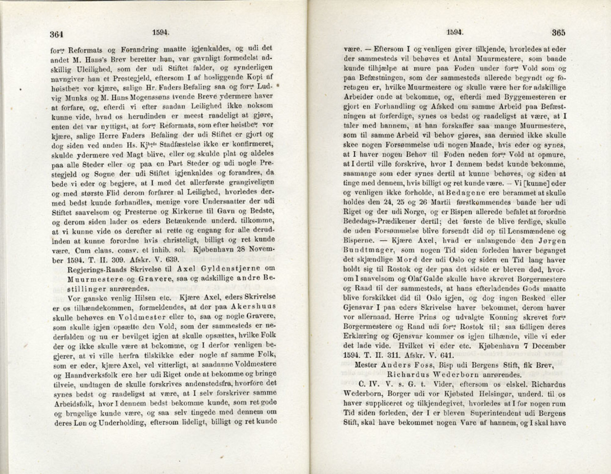 Publikasjoner utgitt av Det Norske Historiske Kildeskriftfond, PUBL/-/-/-: Norske Rigs-Registranter, bind 3, 1588-1602, p. 364-365